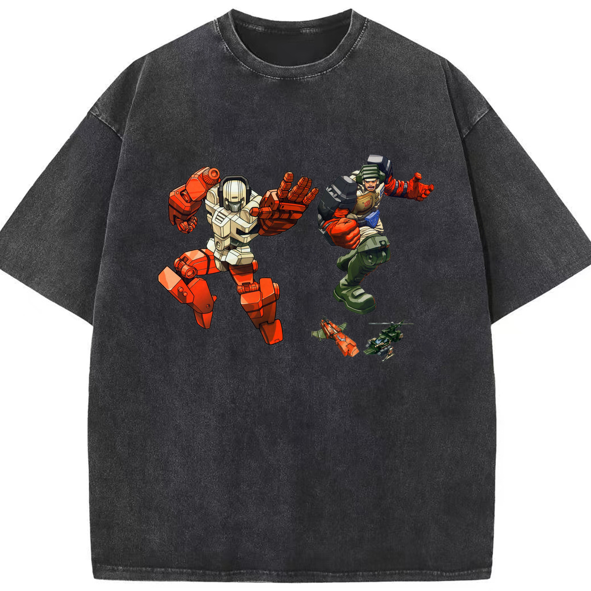 （画像用）  綿100% ヴィンテージ風 半袖Tシャツ（フロントプリント）