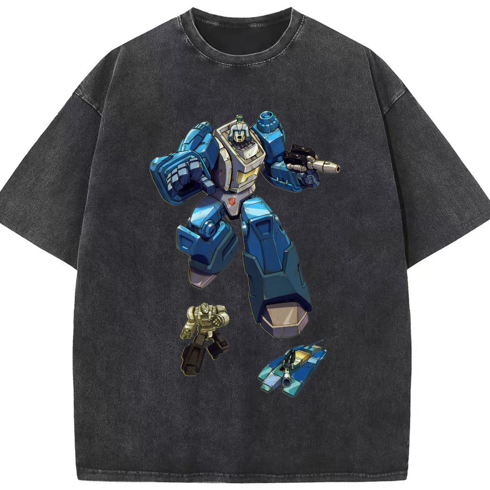 （画像用）  綿100% ヴィンテージ風 半袖Tシャツ（フロントプリント）
