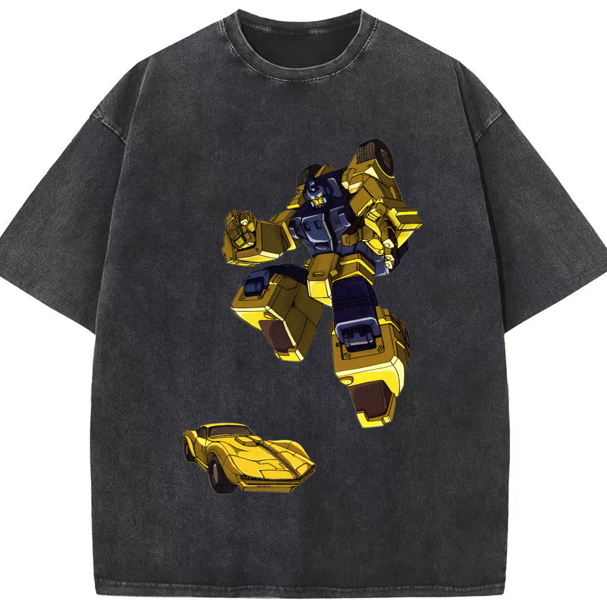 （画像用）  綿100% ヴィンテージ風 半袖Tシャツ（フロントプリント）