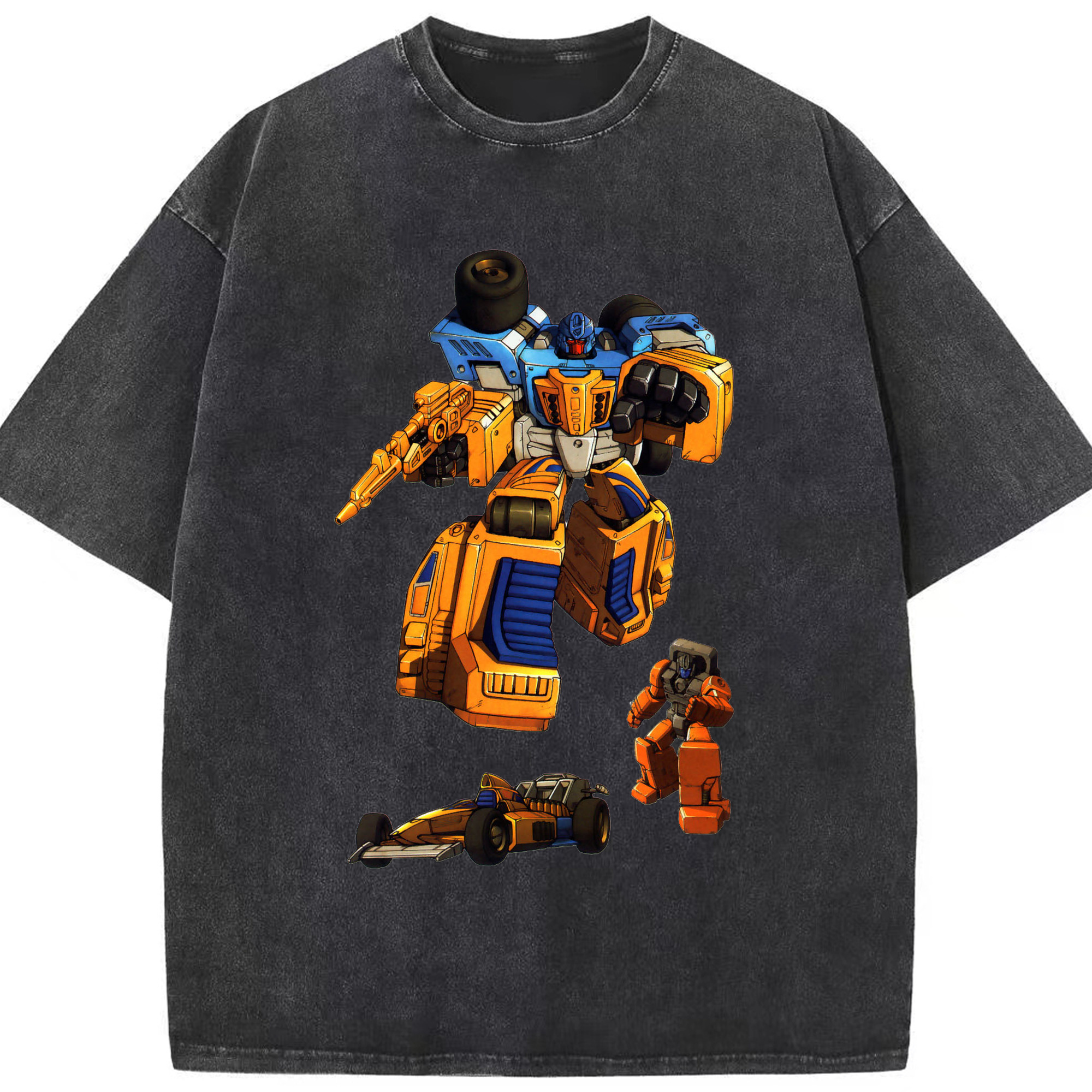 （画像用）  綿100% ヴィンテージ風 半袖Tシャツ（フロントプリント）