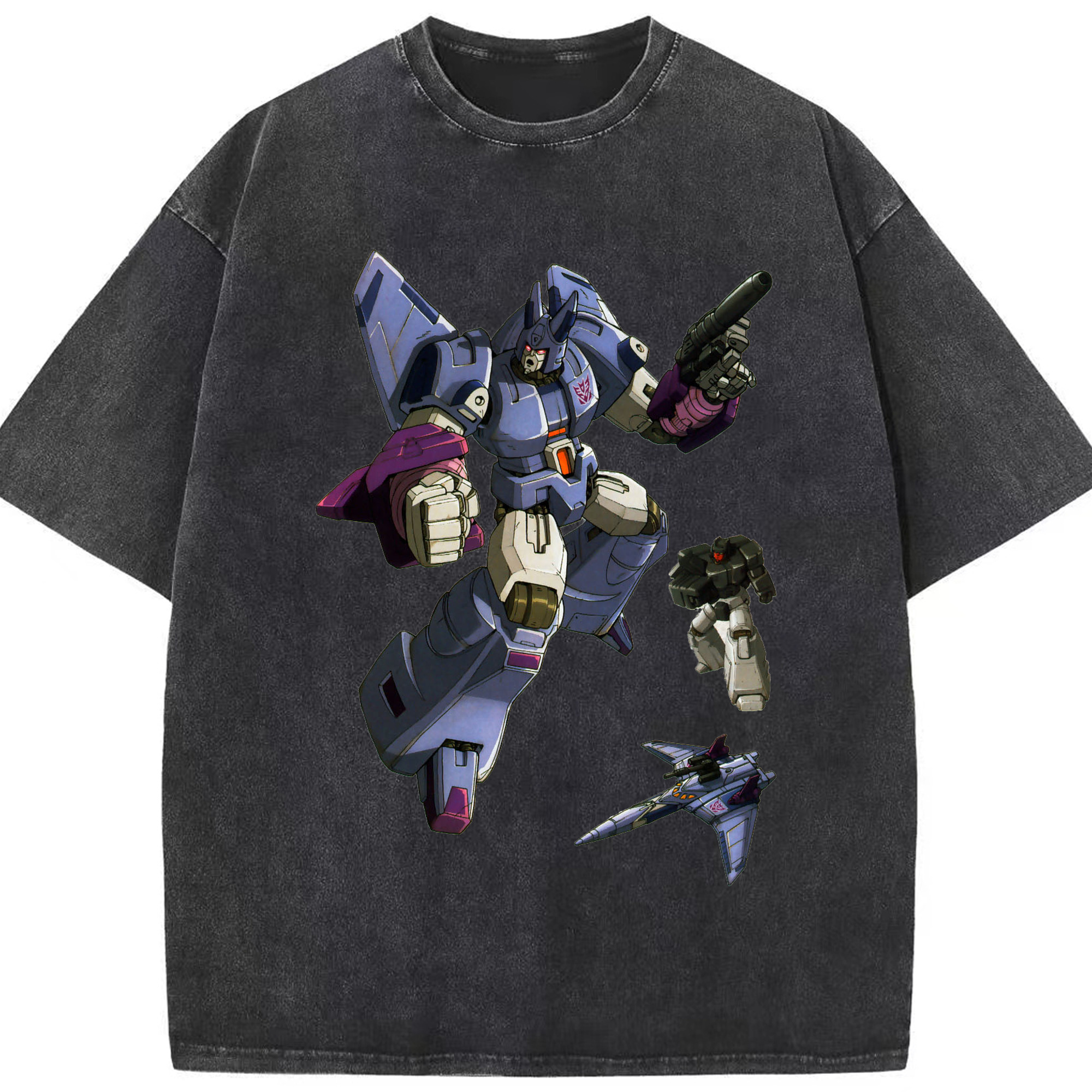 （画像用）  綿100% ヴィンテージ風 半袖Tシャツ（フロントプリント）