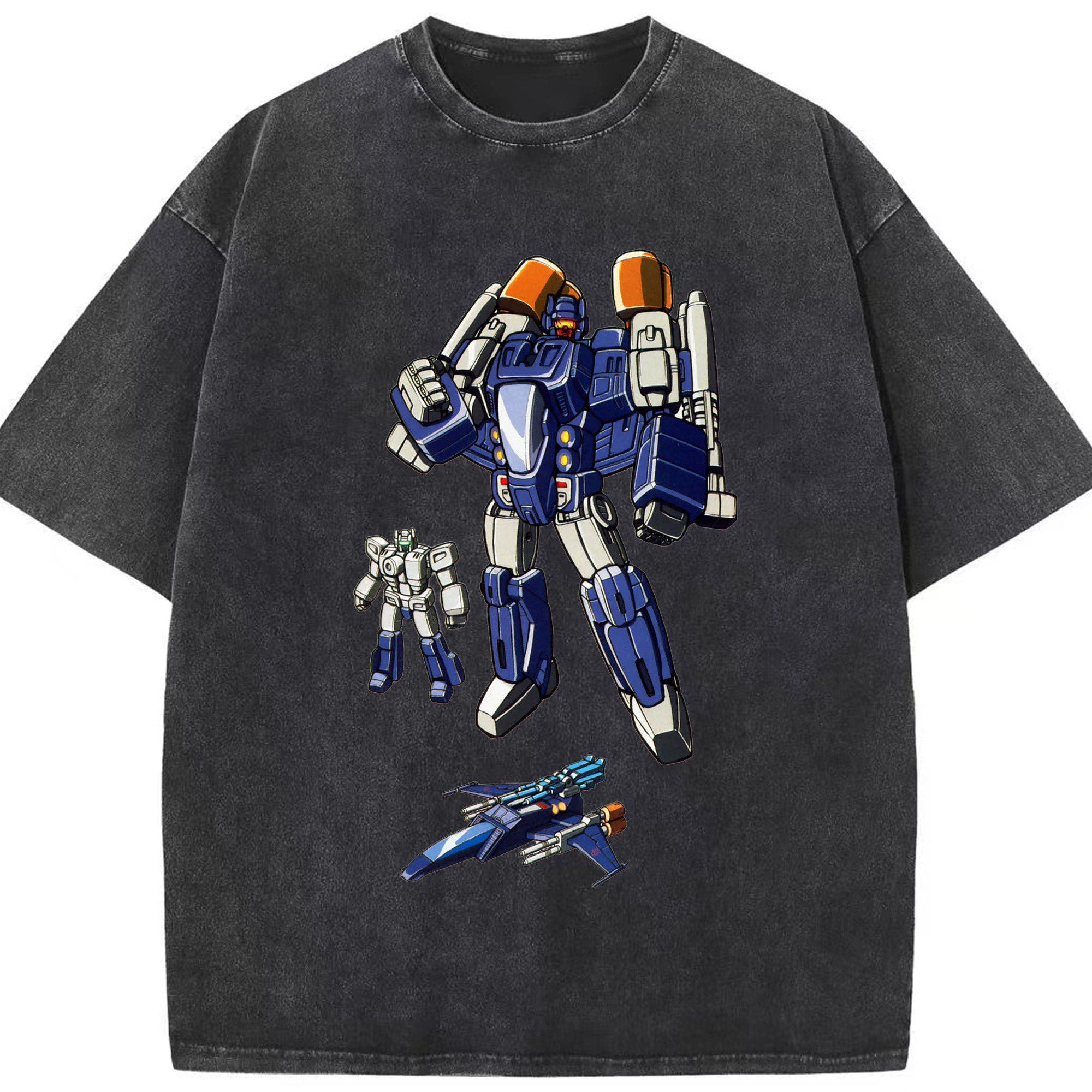 （画像用）  綿100% ヴィンテージ風 半袖Tシャツ（フロントプリント）