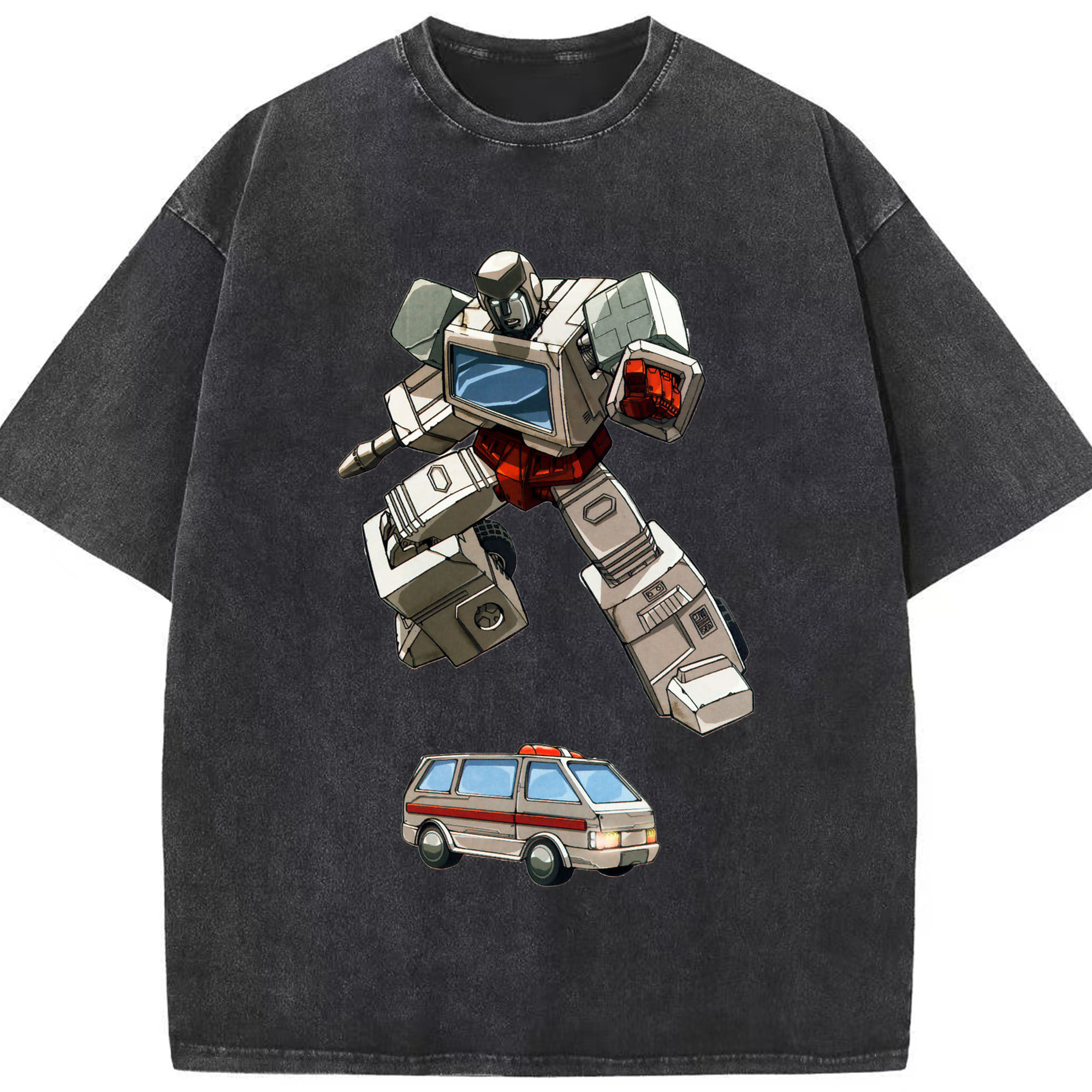 （画像用）  綿100% ヴィンテージ風 半袖Tシャツ（フロントプリント）