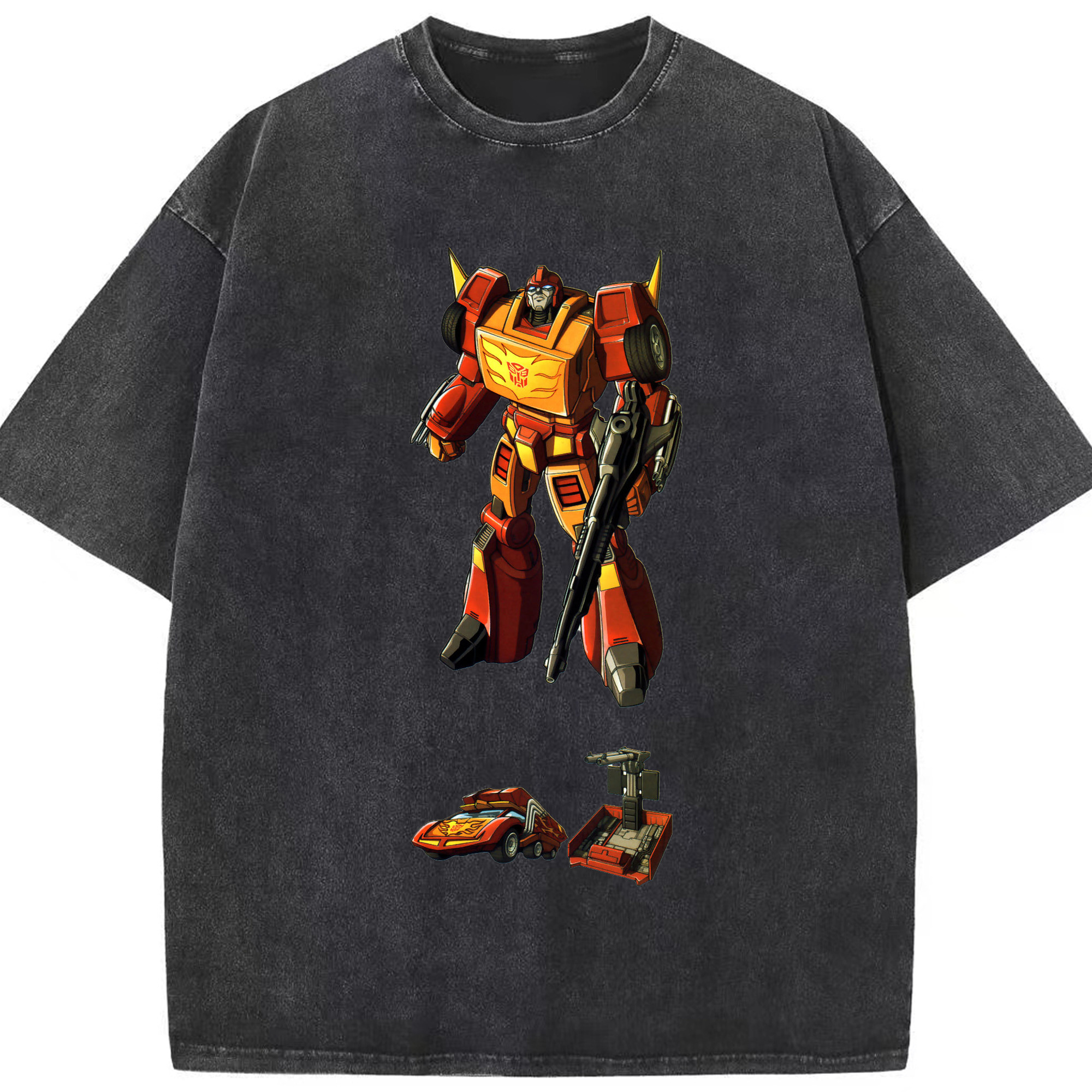 （画像用）  綿100% ヴィンテージ風 半袖Tシャツ（フロントプリント）