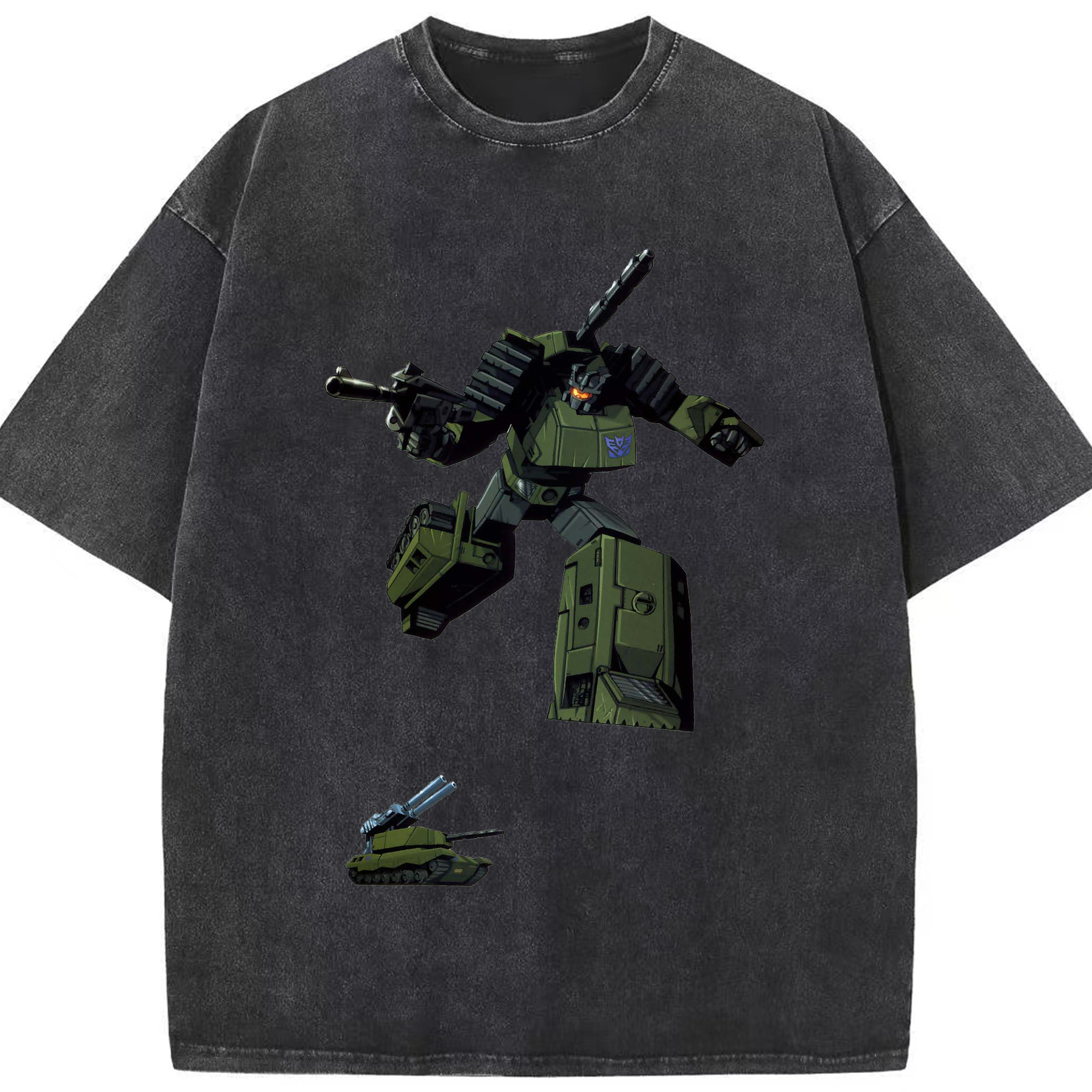 （画像用）  綿100% ヴィンテージ風 半袖Tシャツ（フロントプリント）