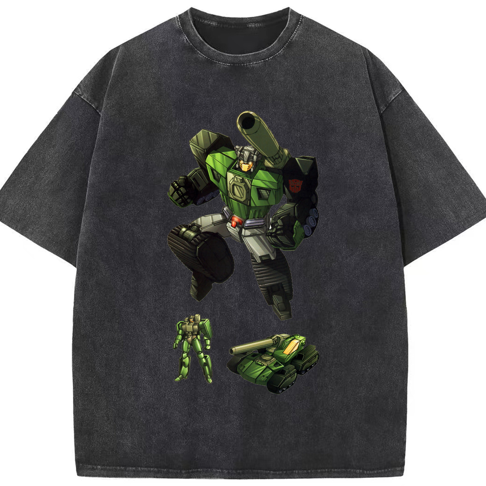 （画像用）  綿100% ヴィンテージ風 半袖Tシャツ（フロントプリント）