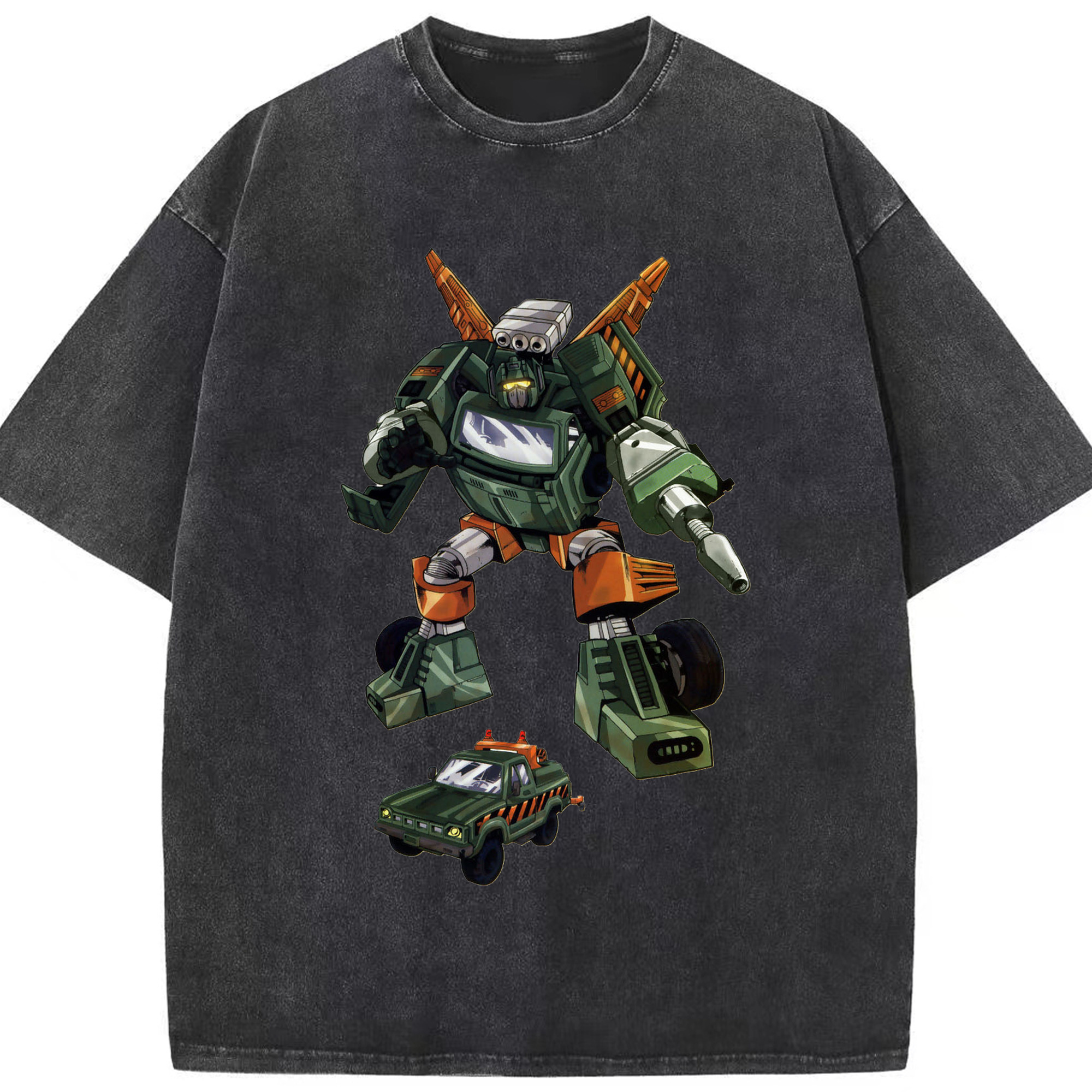（画像用）  綿100% ヴィンテージ風 半袖Tシャツ（フロントプリント）