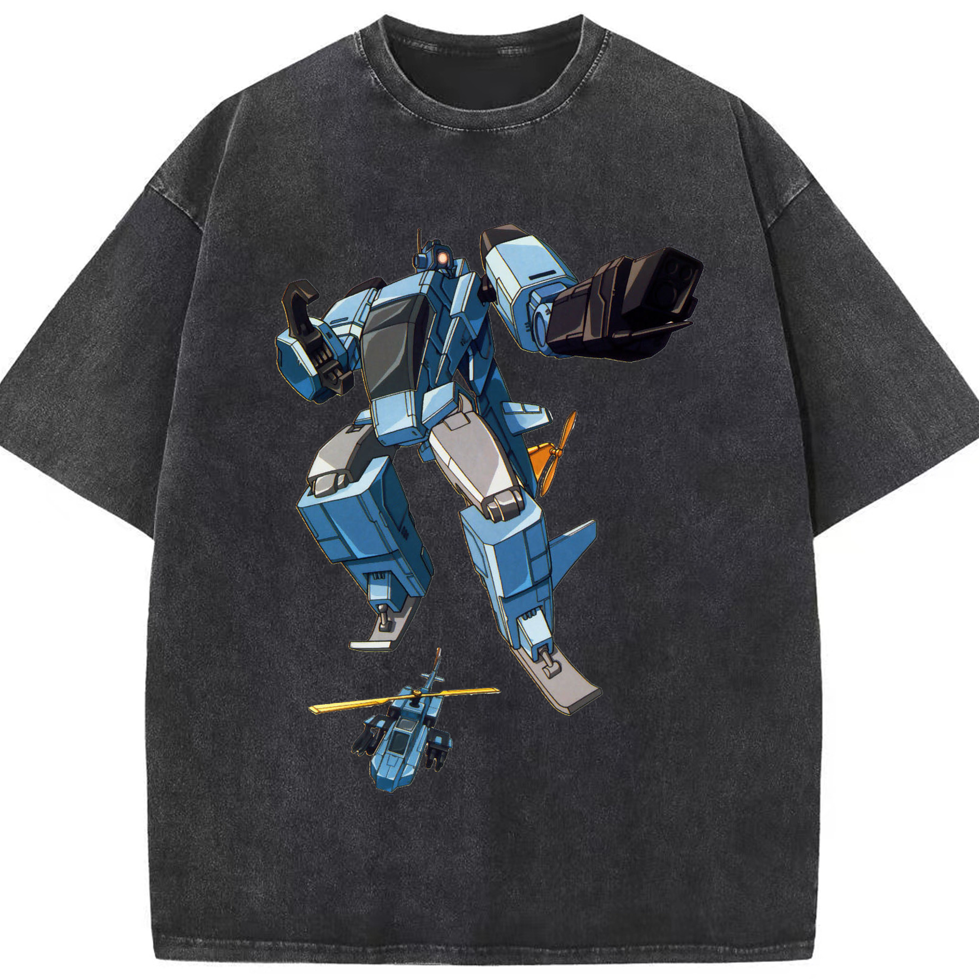 （画像用）  綿100% ヴィンテージ風 半袖Tシャツ（フロントプリント）