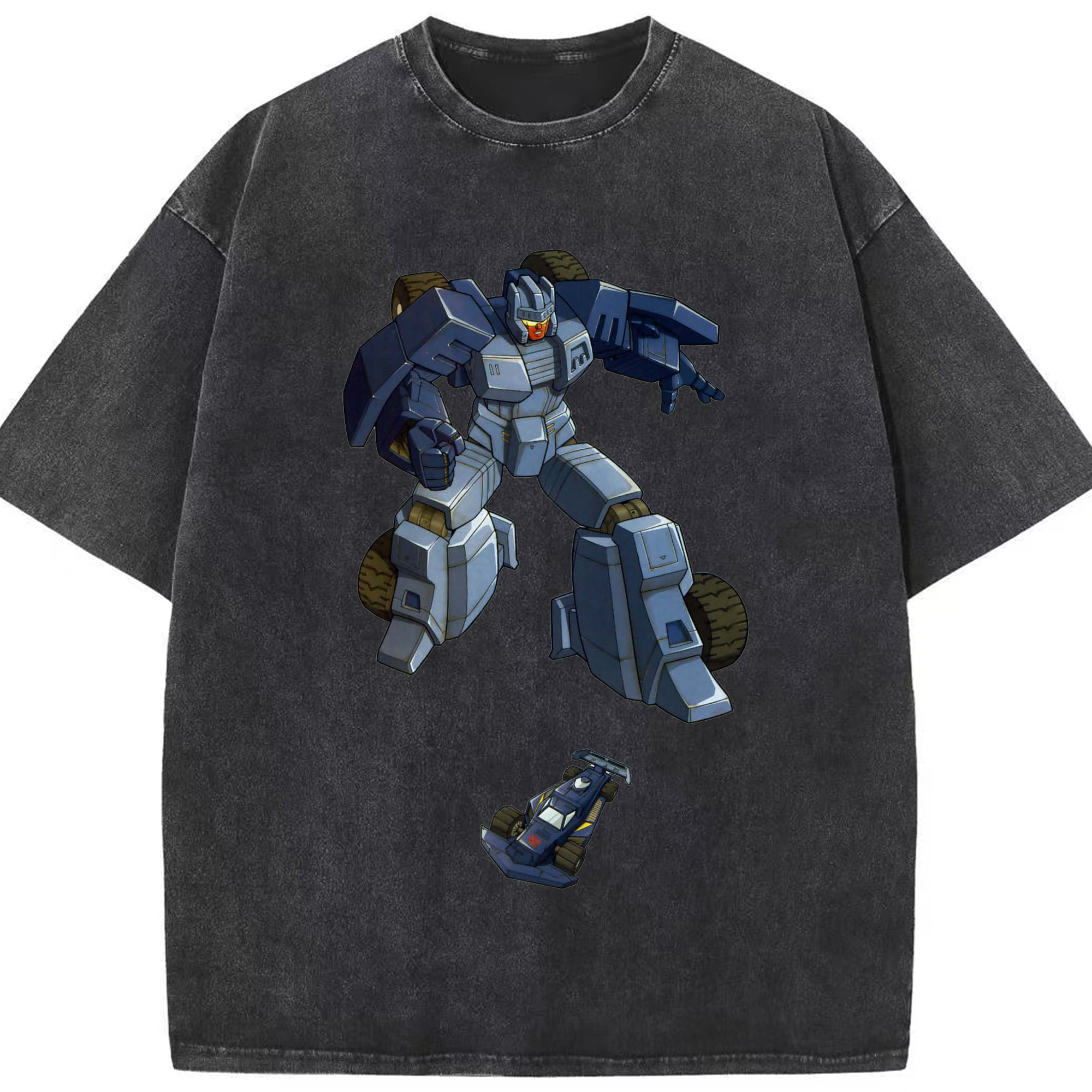 （画像用）  綿100% ヴィンテージ風 半袖Tシャツ（フロントプリント）