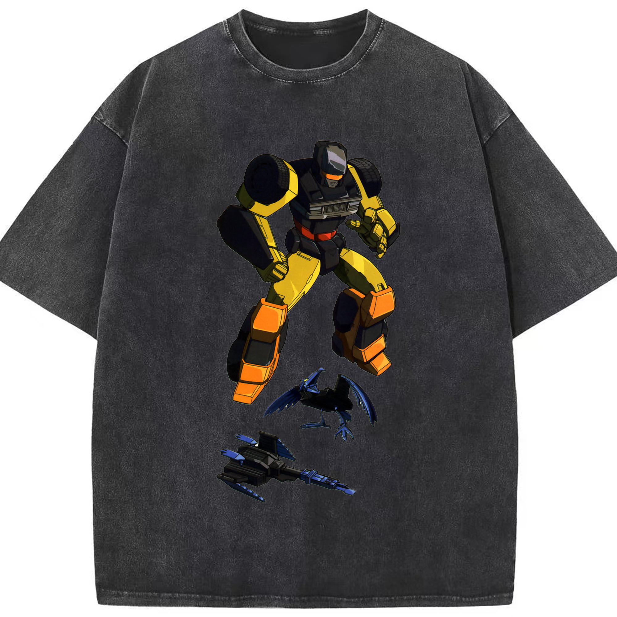 （画像用）  綿100% ヴィンテージ風 半袖Tシャツ（フロントプリント）