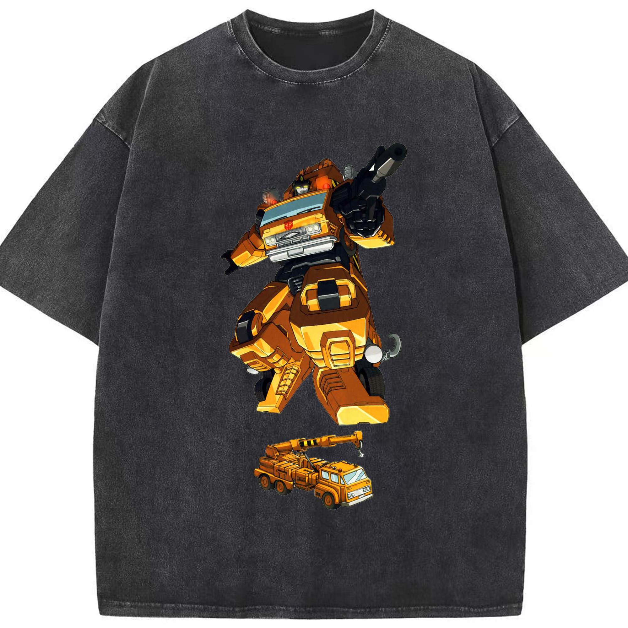 （画像用）  綿100% ヴィンテージ風 半袖Tシャツ（フロントプリント）