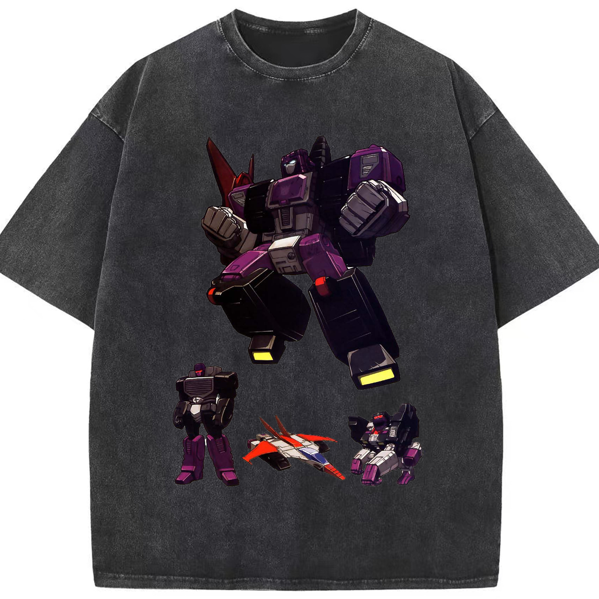 （画像用）  綿100% ヴィンテージ風 半袖Tシャツ（フロントプリント）