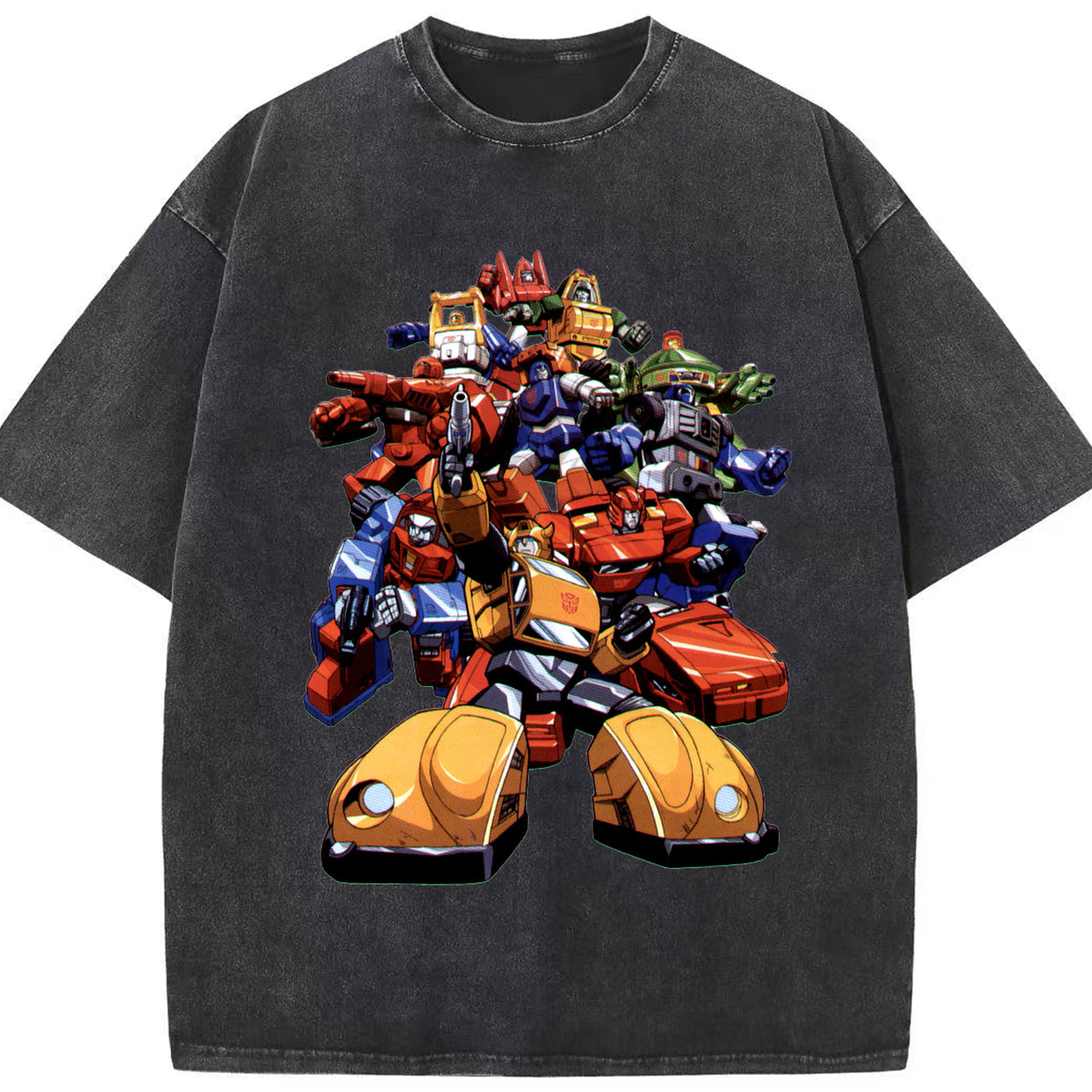（画像用）  綿100% ヴィンテージ風 半袖Tシャツ（フロントプリント）