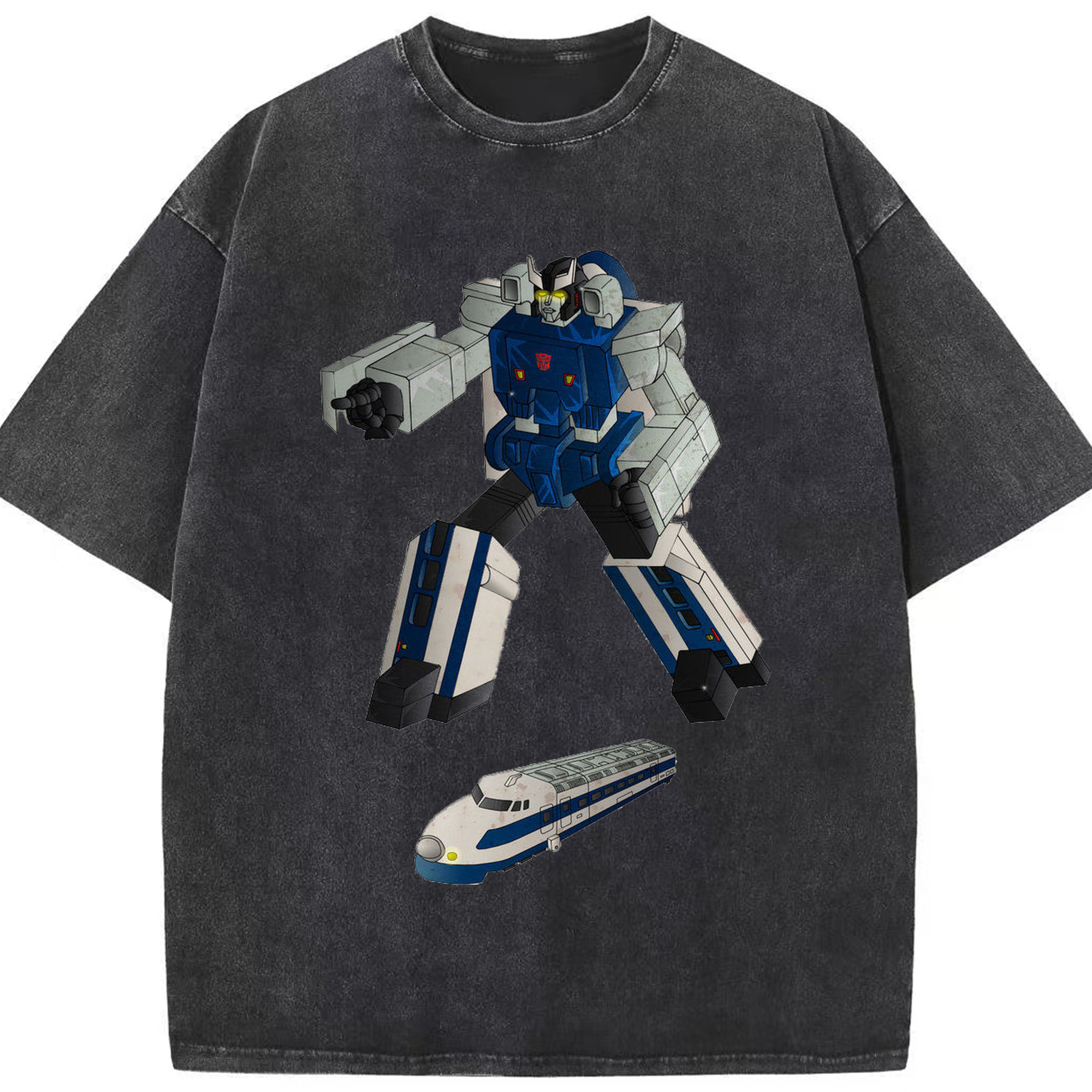 （画像用）  綿100% ヴィンテージ風 半袖Tシャツ（フロントプリント）