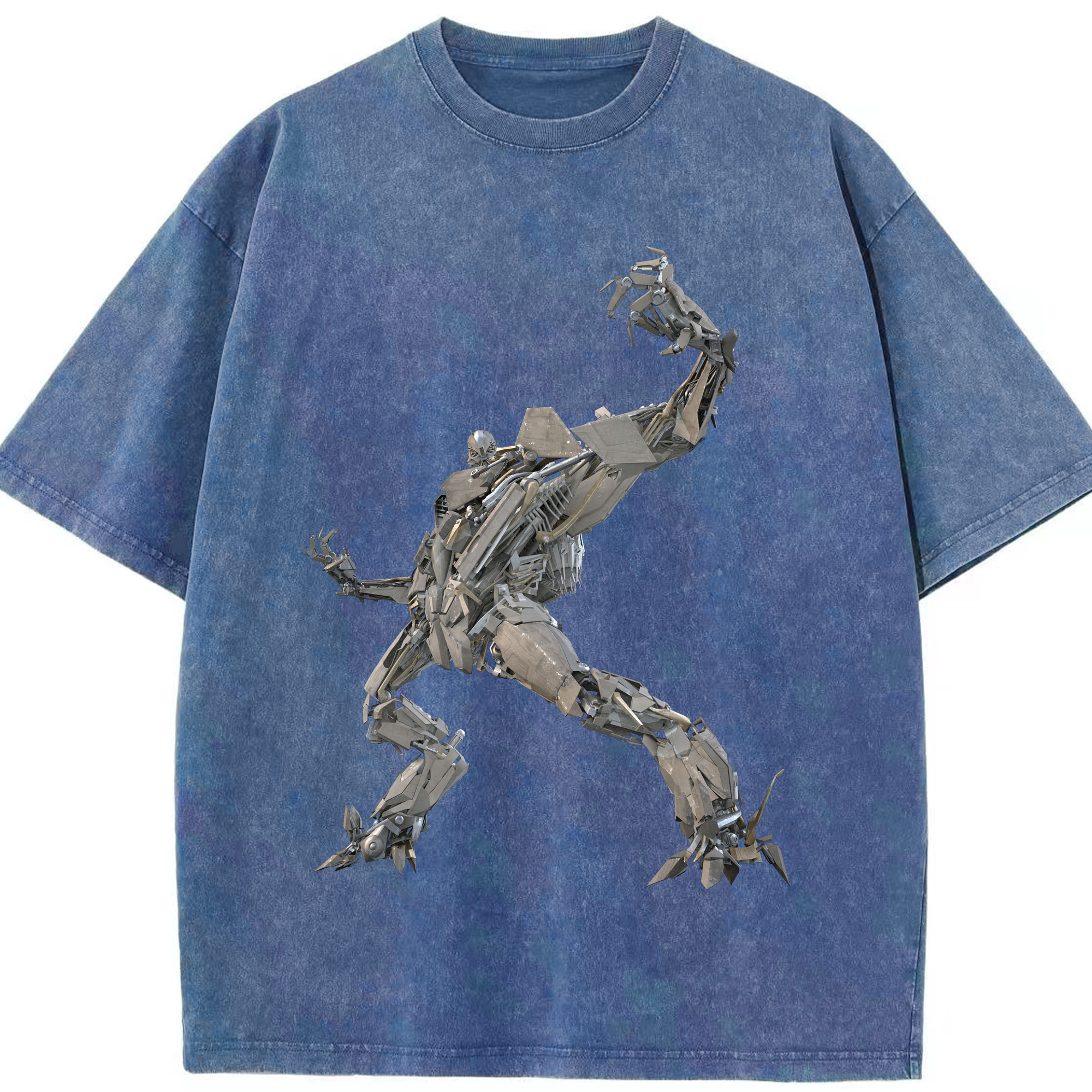 （画像用）  綿100% ヴィンテージ風 半袖Tシャツ（フロントプリント）