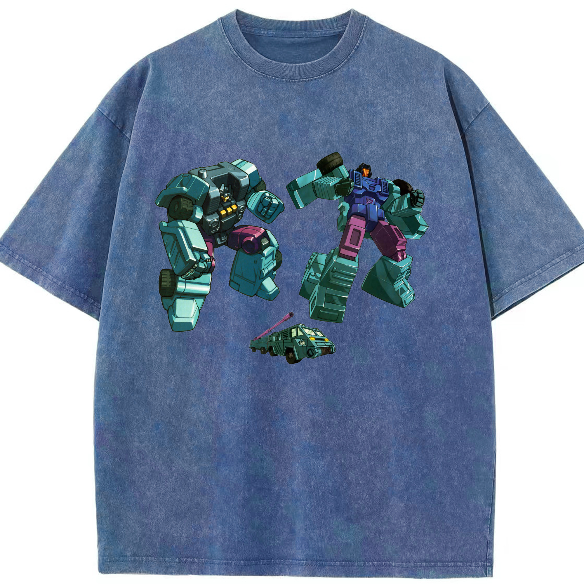 （画像用）  綿100% ヴィンテージ風 半袖Tシャツ（フロントプリント）