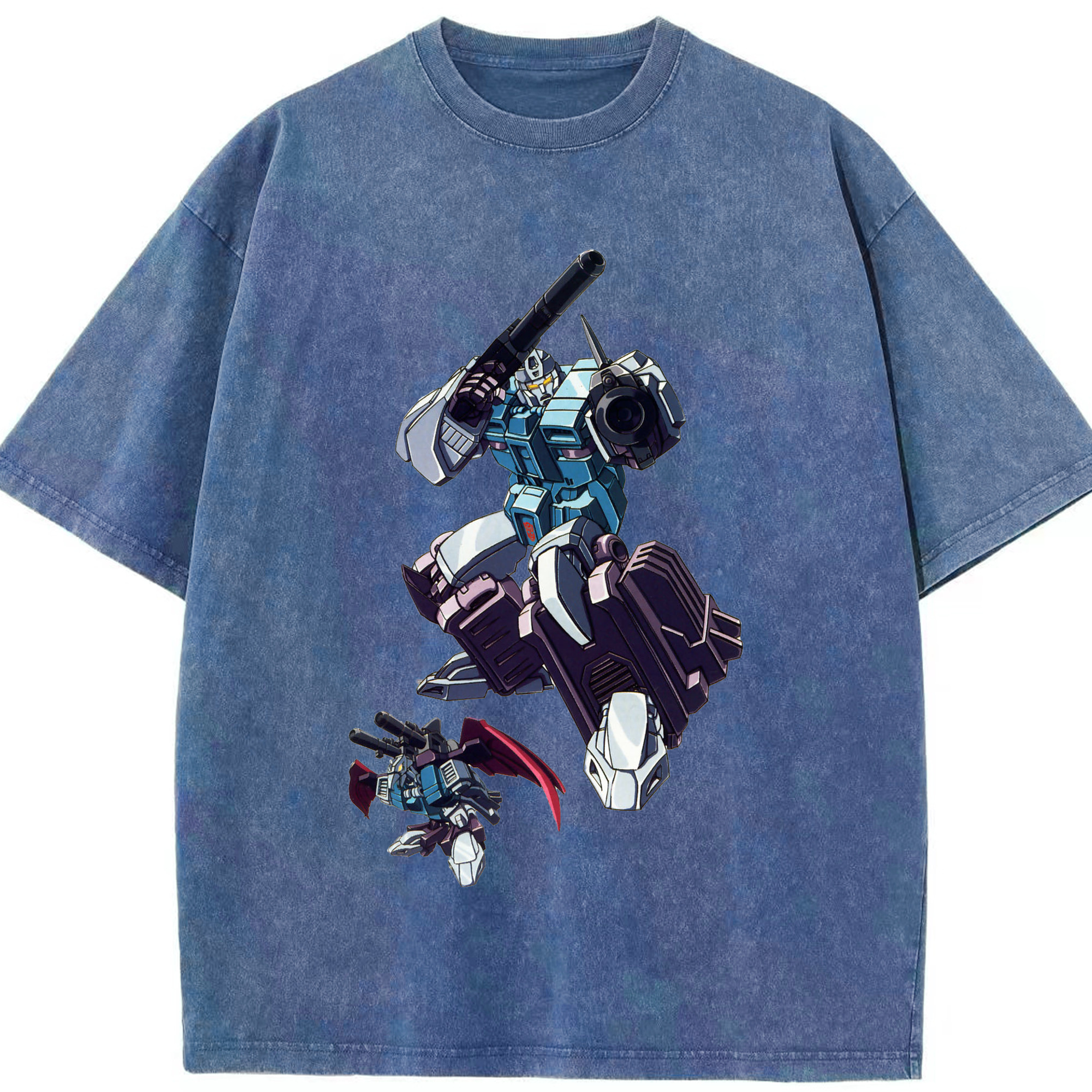 （画像用）  綿100% ヴィンテージ風 半袖Tシャツ（フロントプリント）
