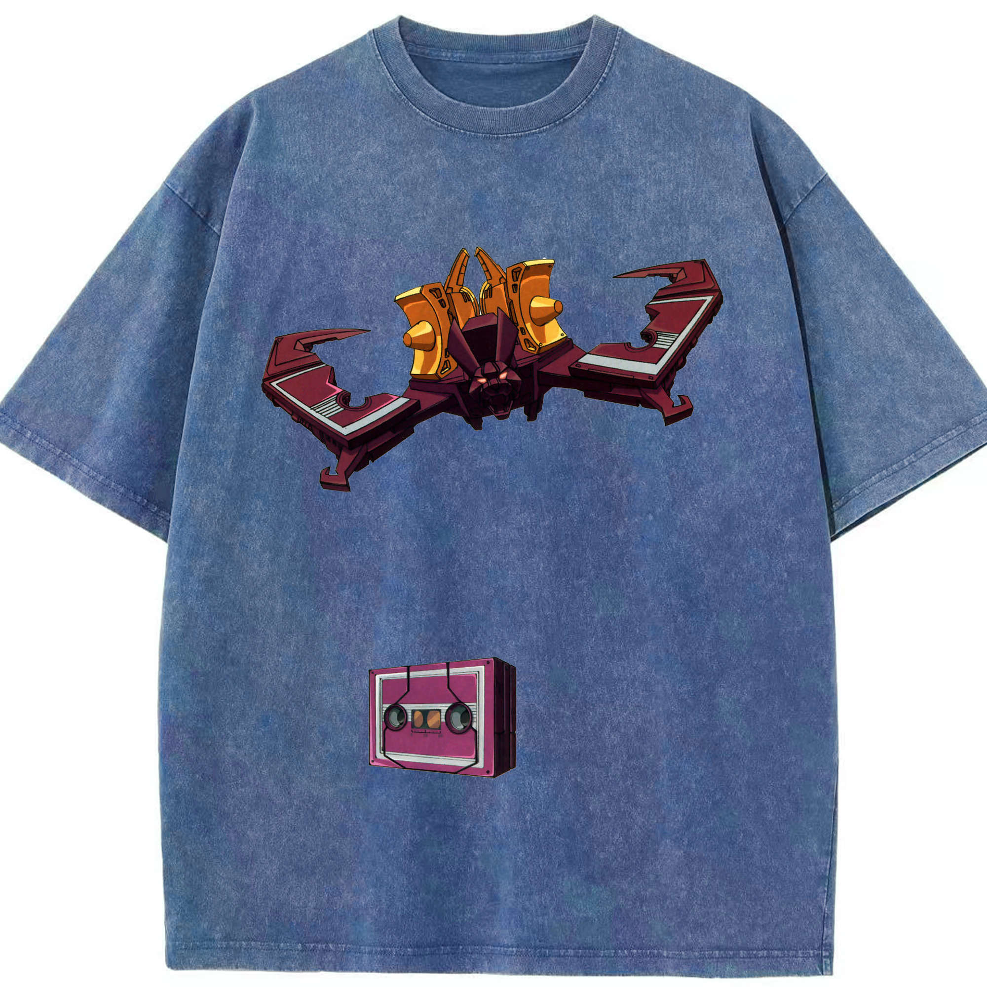 （画像用）  綿100% ヴィンテージ風 半袖Tシャツ（フロントプリント）