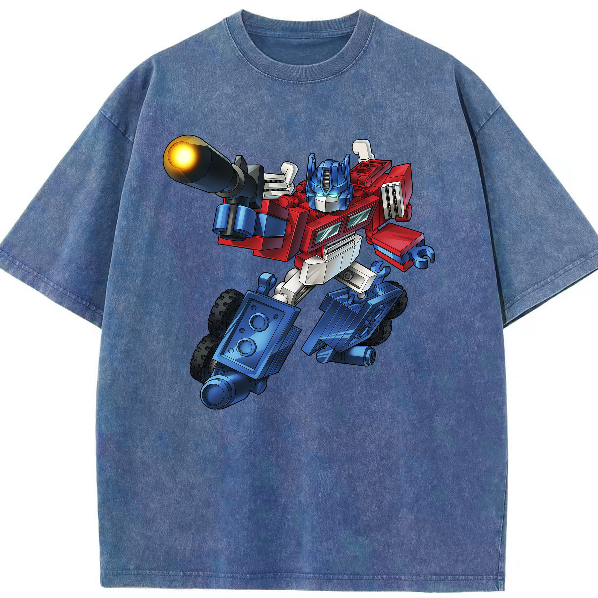 （画像用）  綿100% ヴィンテージ風 半袖Tシャツ（フロントプリント）