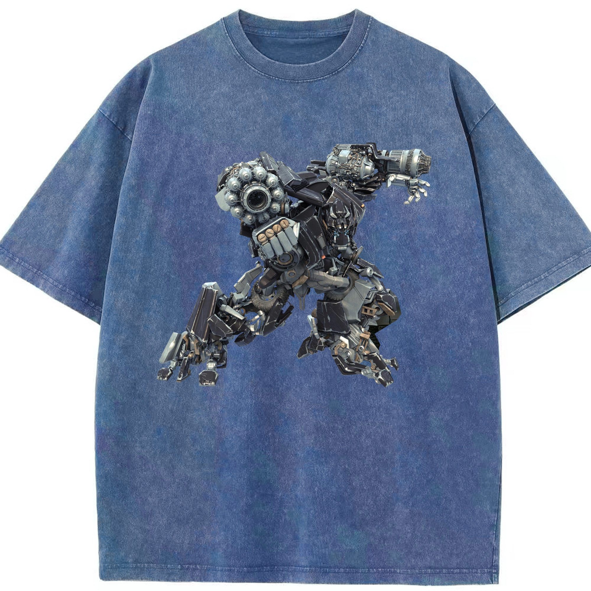 （画像用）  綿100% ヴィンテージ風 半袖Tシャツ（フロントプリント）