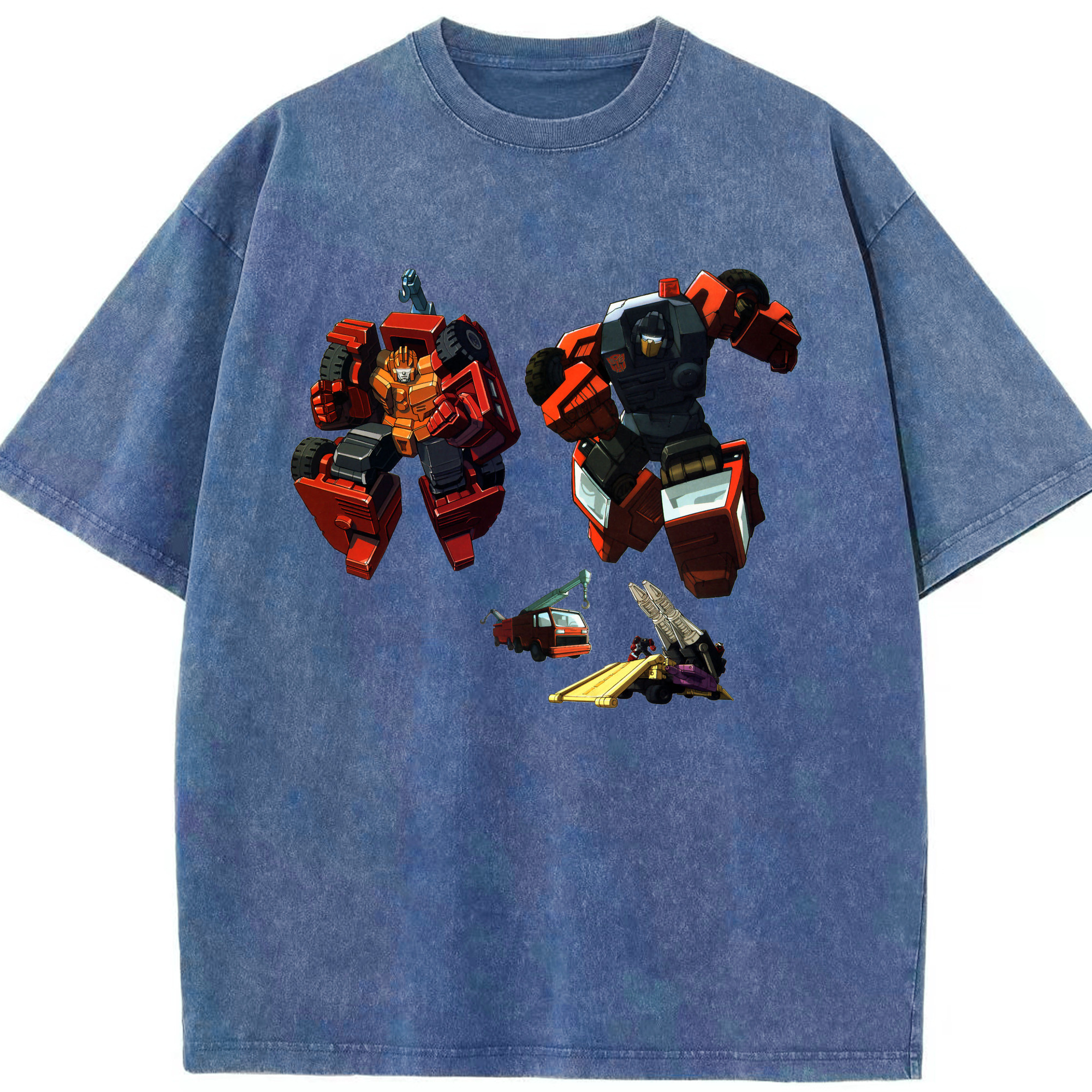 （画像用）  綿100% ヴィンテージ風 半袖Tシャツ（フロントプリント）