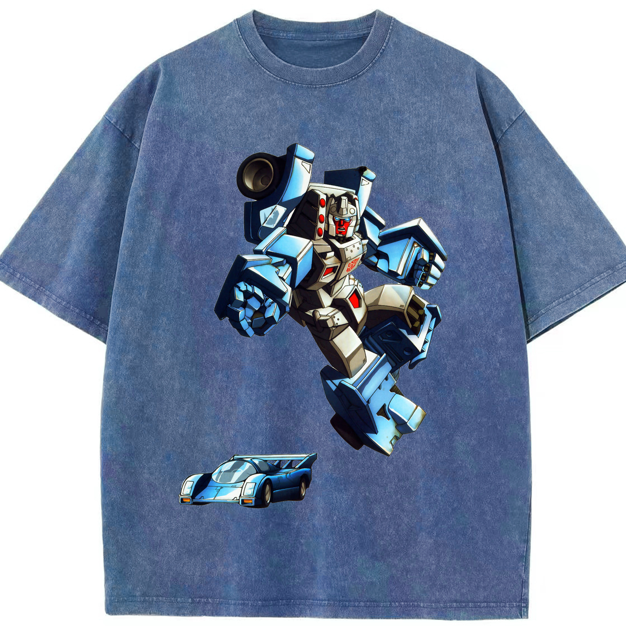 （画像用）  綿100% ヴィンテージ風 半袖Tシャツ（フロントプリント）