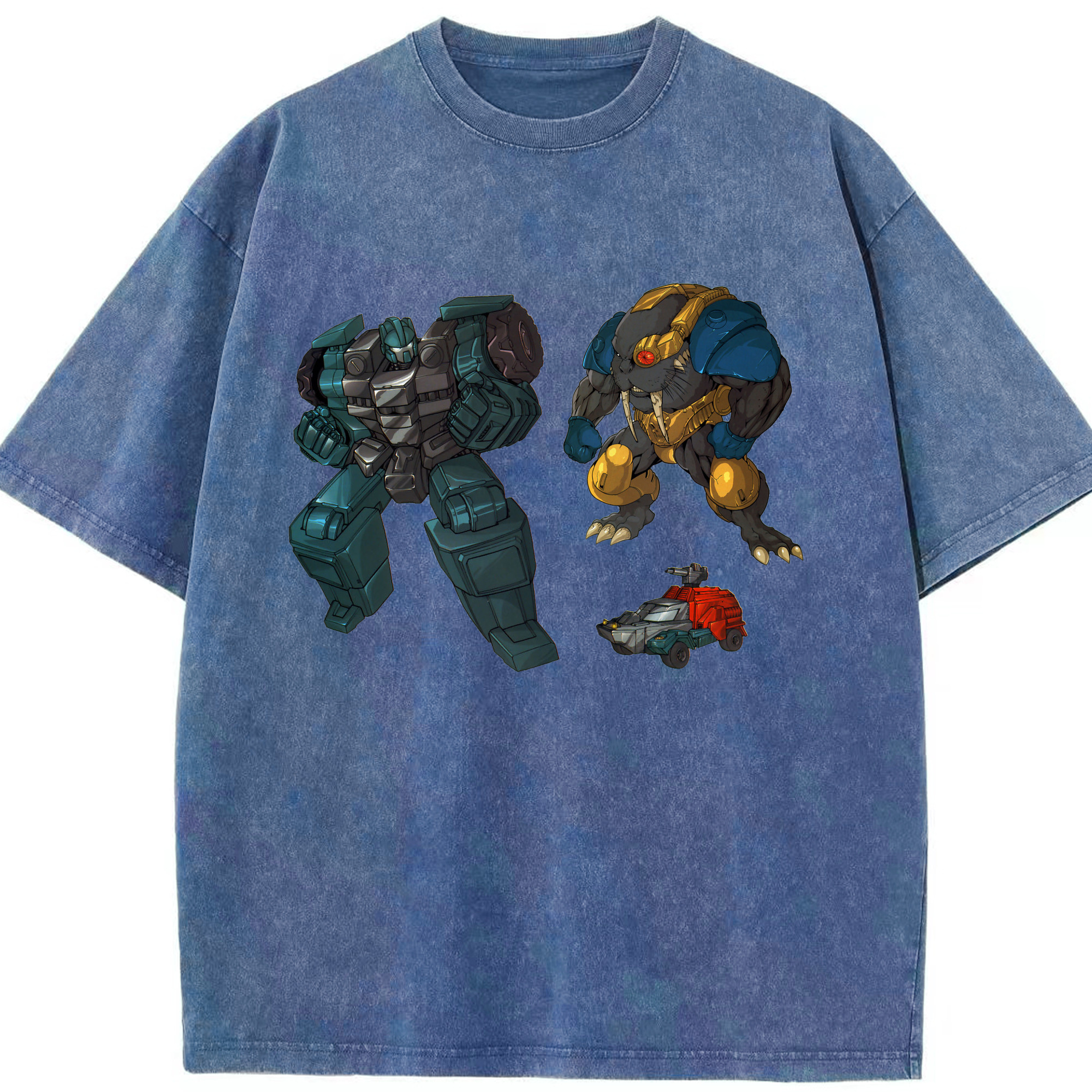 （画像用）  綿100% ヴィンテージ風 半袖Tシャツ（フロントプリント）