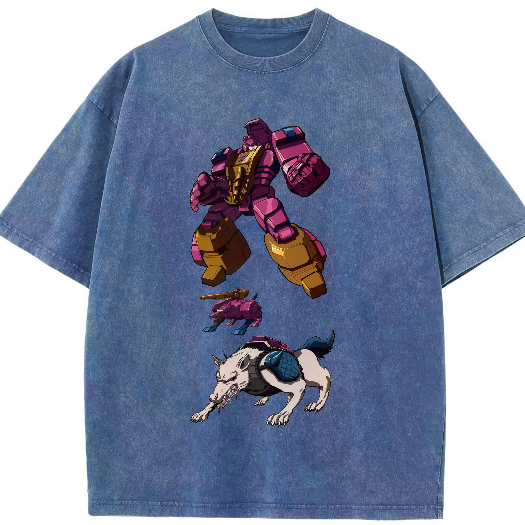 （画像用）  綿100% ヴィンテージ風 半袖Tシャツ（フロントプリント）