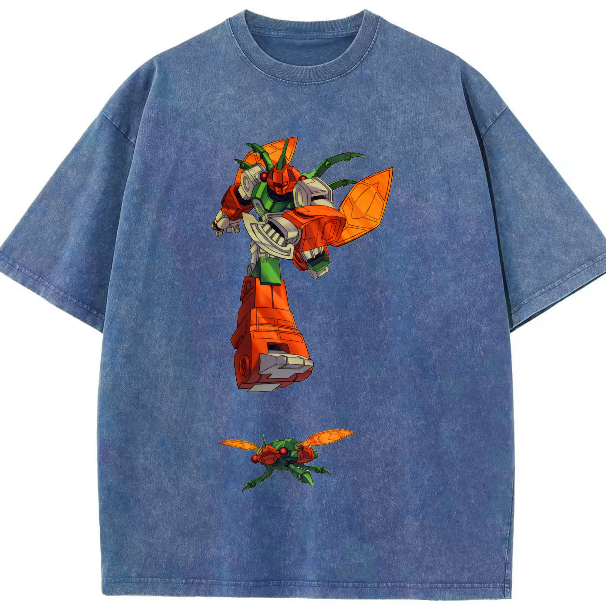 （画像用）  綿100% ヴィンテージ風 半袖Tシャツ（フロントプリント）