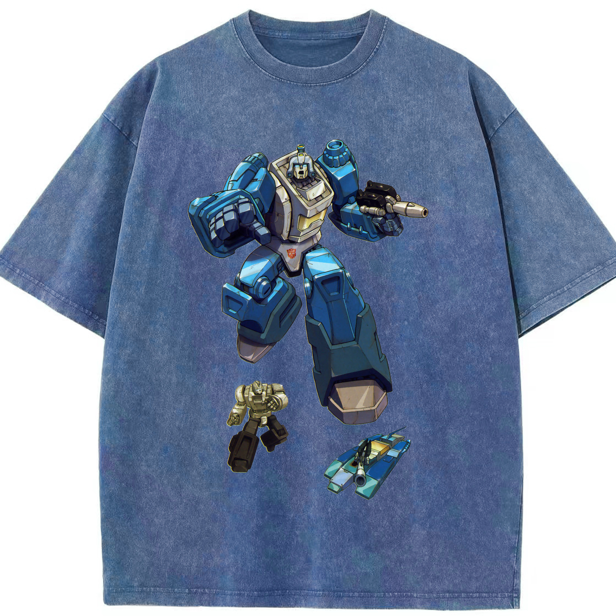 （画像用）  綿100% ヴィンテージ風 半袖Tシャツ（フロントプリント）