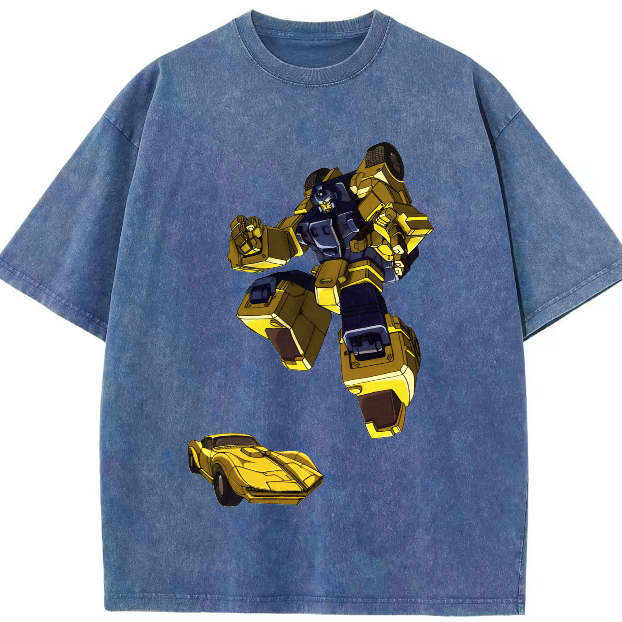 （画像用）  綿100% ヴィンテージ風 半袖Tシャツ（フロントプリント）