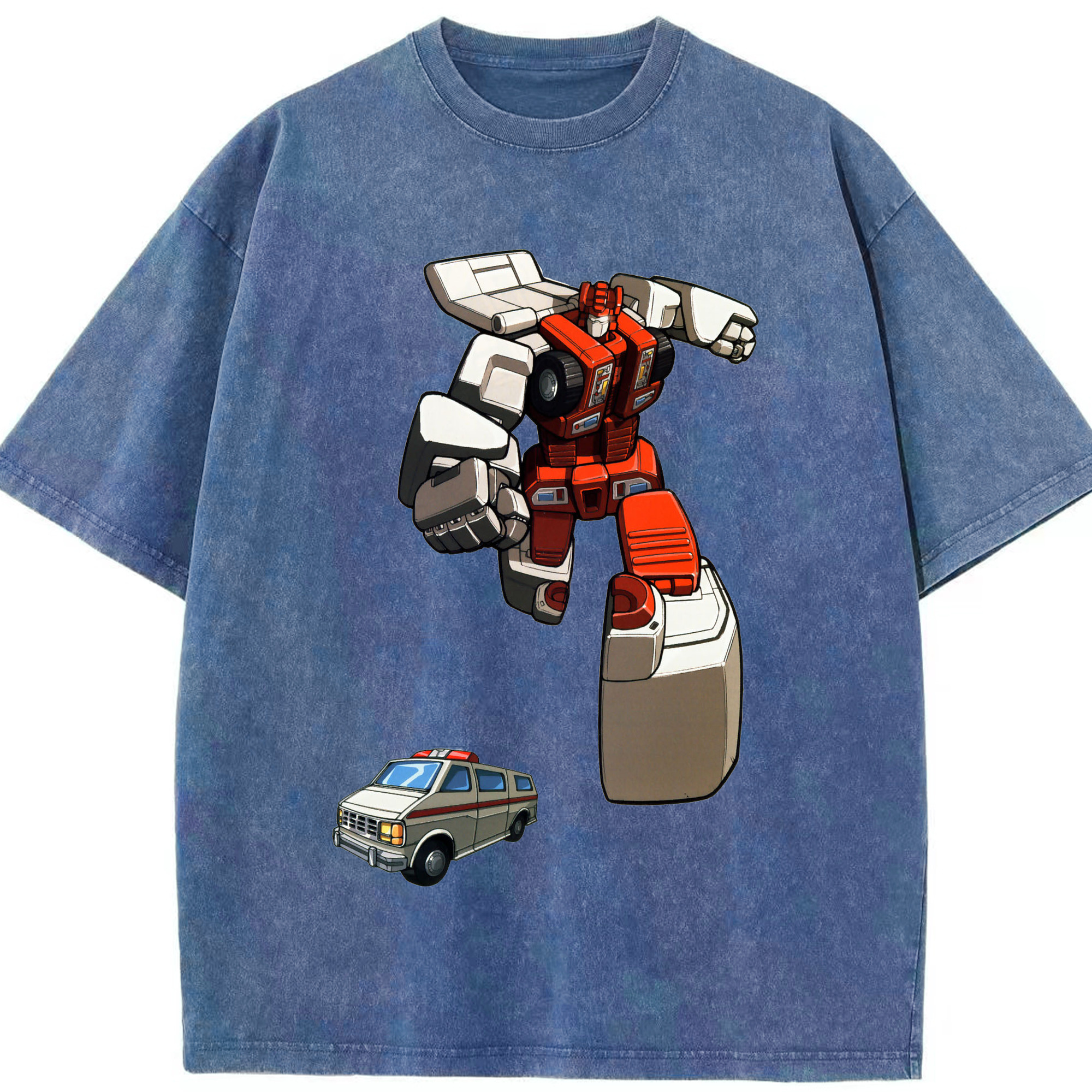 （画像用）  綿100% ヴィンテージ風 半袖Tシャツ（フロントプリント）