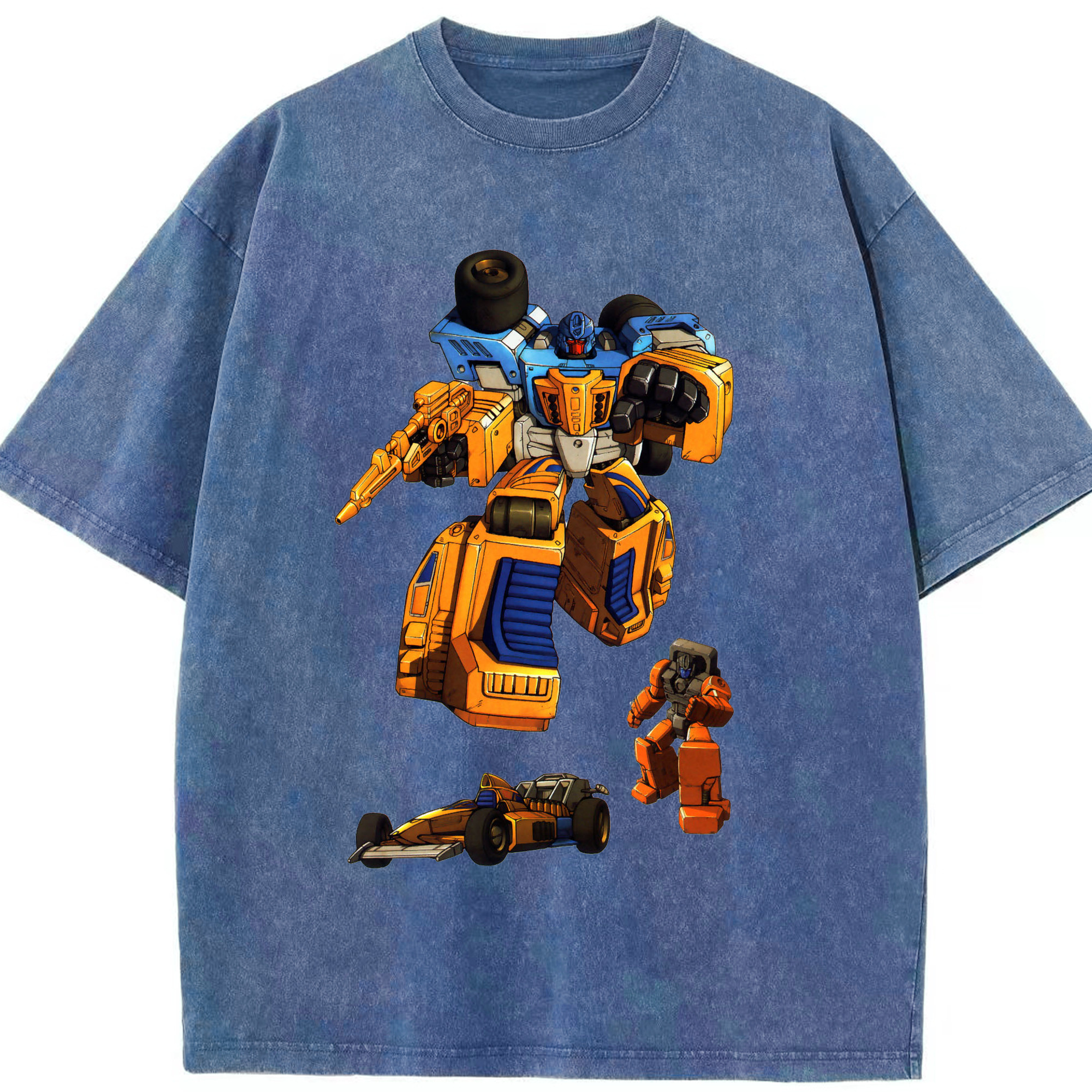 （画像用）  綿100% ヴィンテージ風 半袖Tシャツ（フロントプリント）