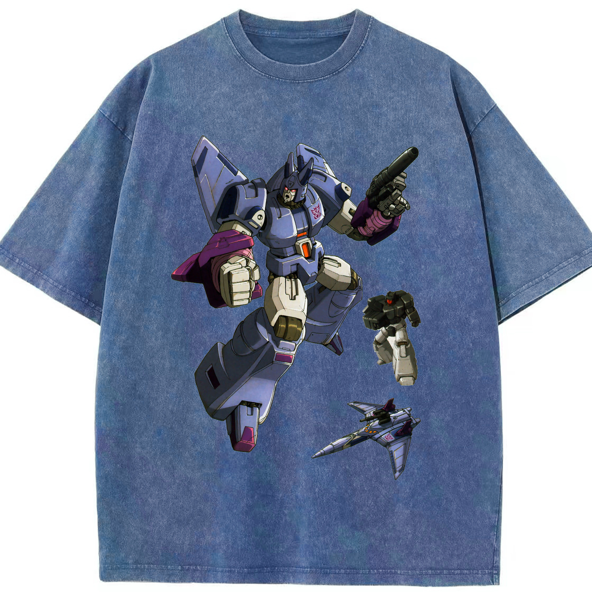 （画像用）  綿100% ヴィンテージ風 半袖Tシャツ（フロントプリント）