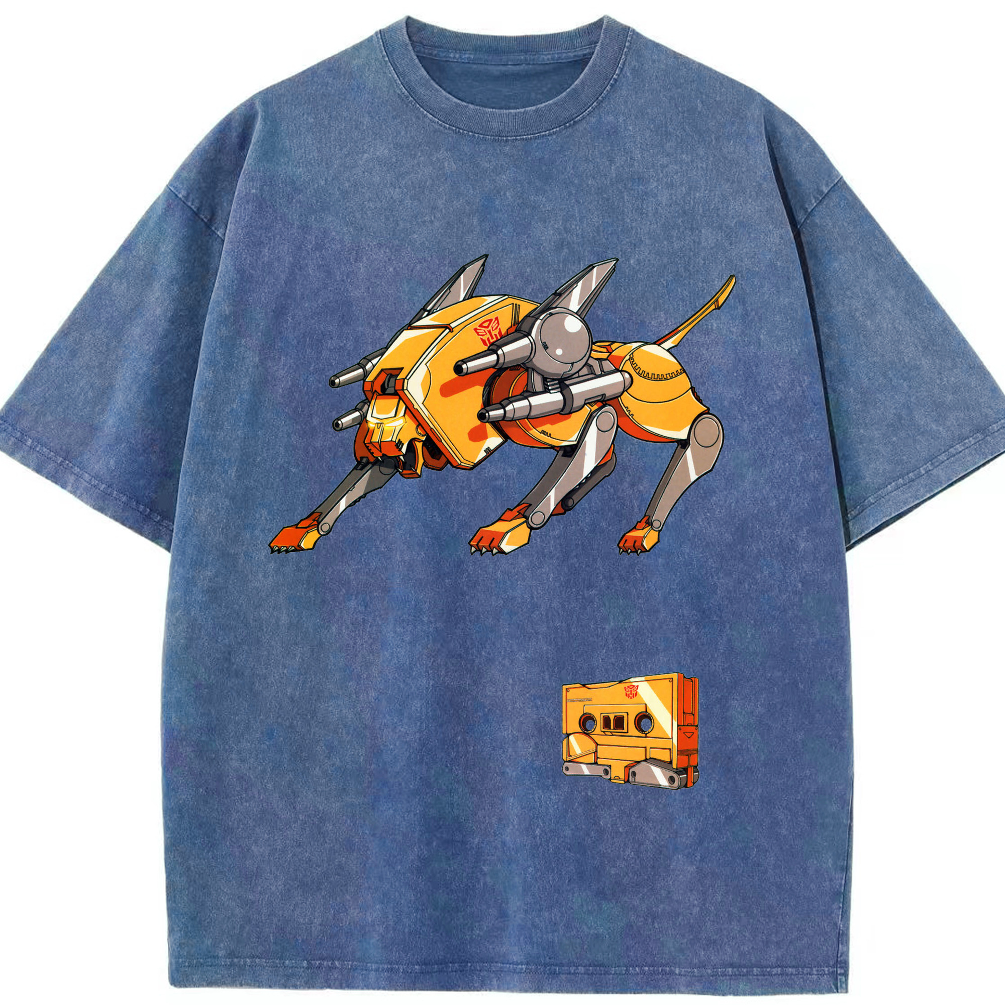 （画像用）  綿100% ヴィンテージ風 半袖Tシャツ（フロントプリント）