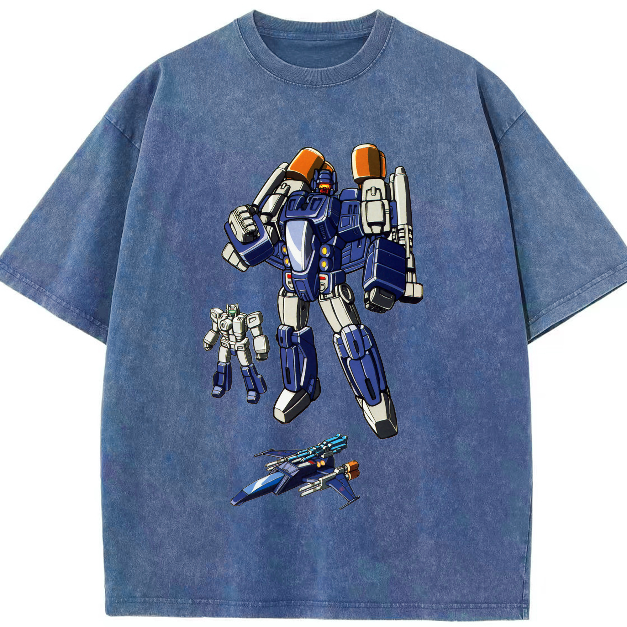 （画像用）  綿100% ヴィンテージ風 半袖Tシャツ（フロントプリント）