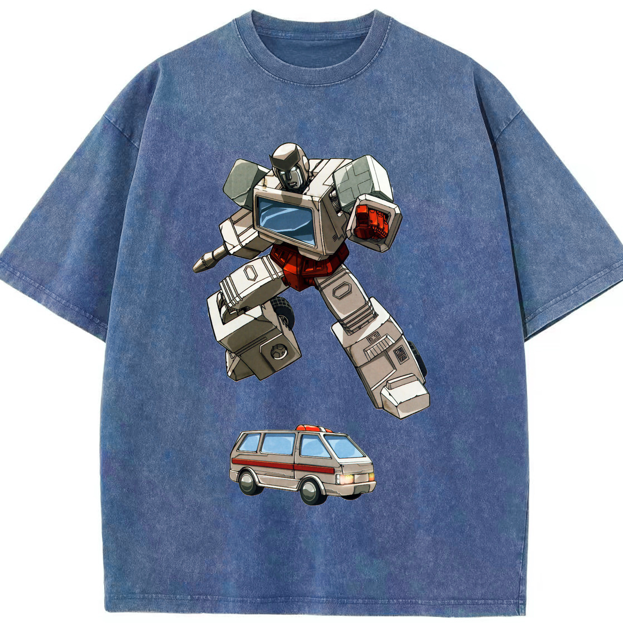 （画像用）  綿100% ヴィンテージ風 半袖Tシャツ（フロントプリント）