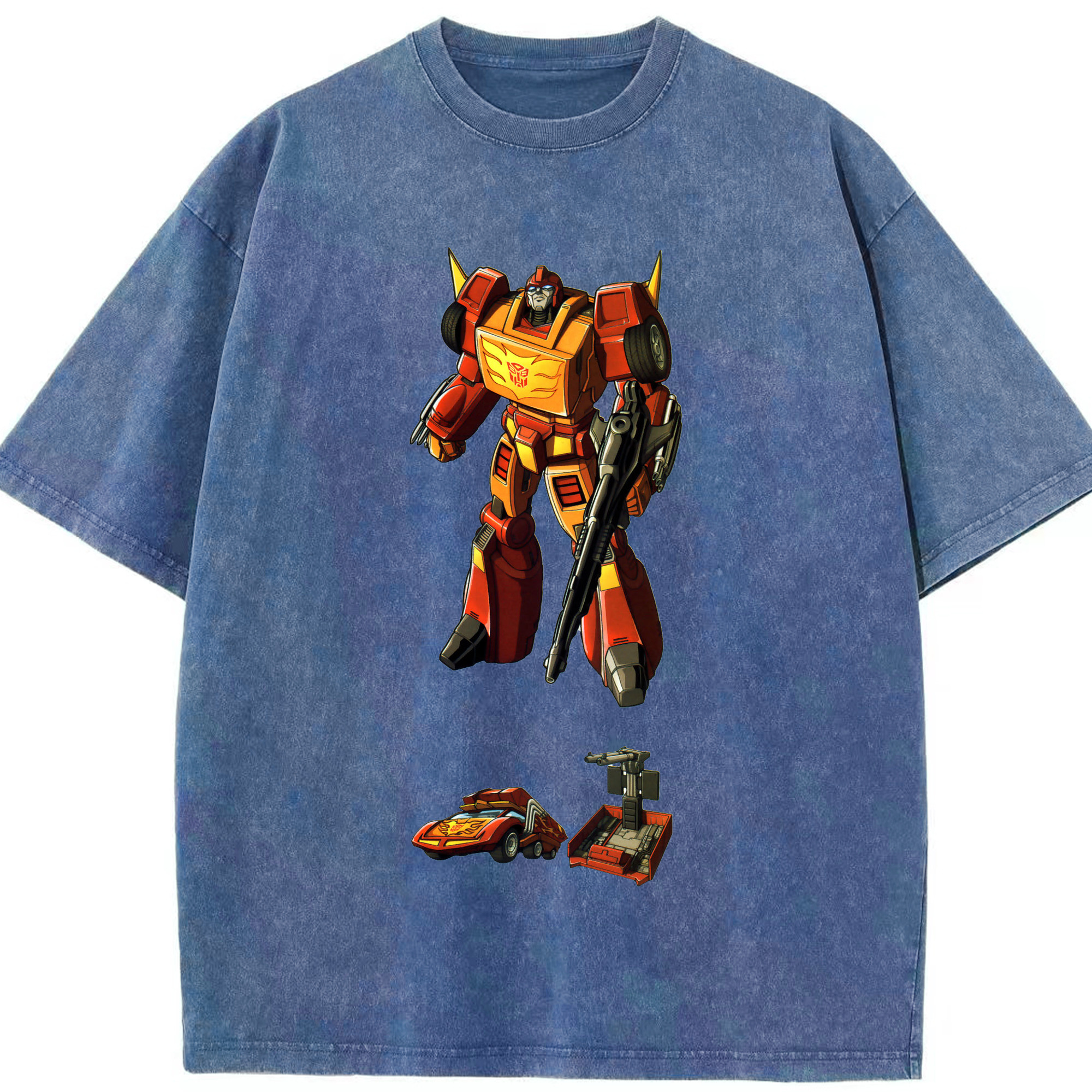 （画像用）  綿100% ヴィンテージ風 半袖Tシャツ（フロントプリント）
