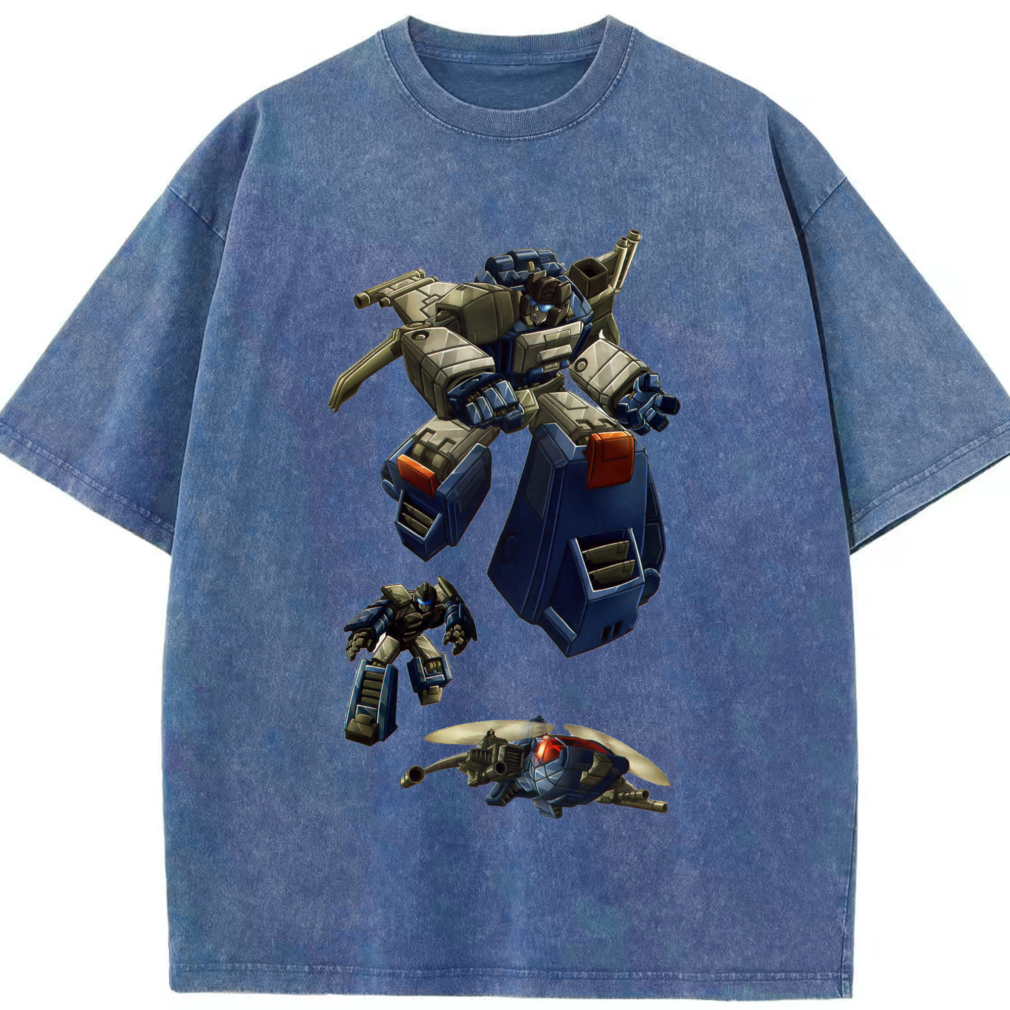 （画像用）  綿100% ヴィンテージ風 半袖Tシャツ（フロントプリント）