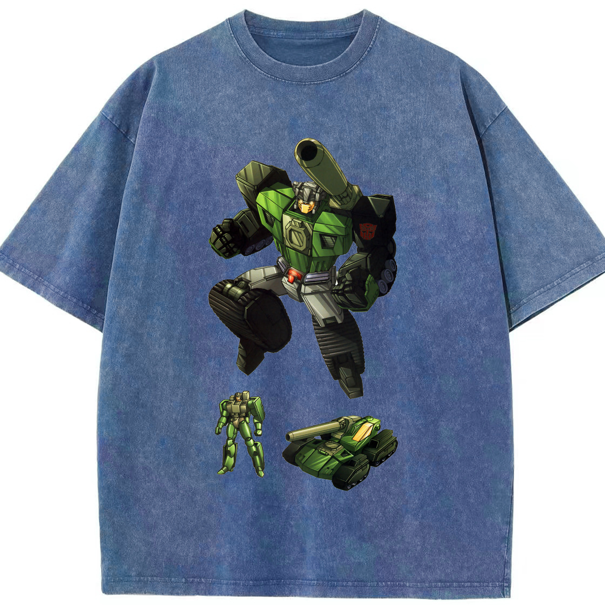 （画像用）  綿100% ヴィンテージ風 半袖Tシャツ（フロントプリント）