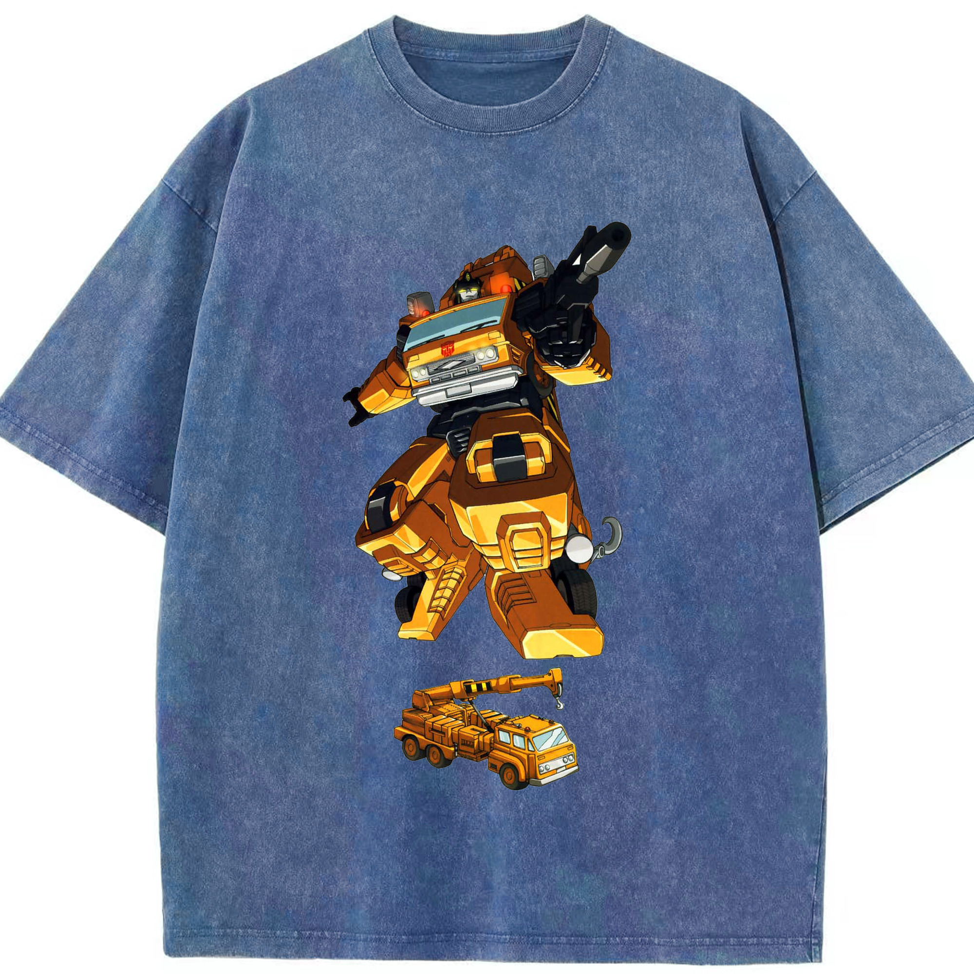 （画像用）  綿100% ヴィンテージ風 半袖Tシャツ（フロントプリント）