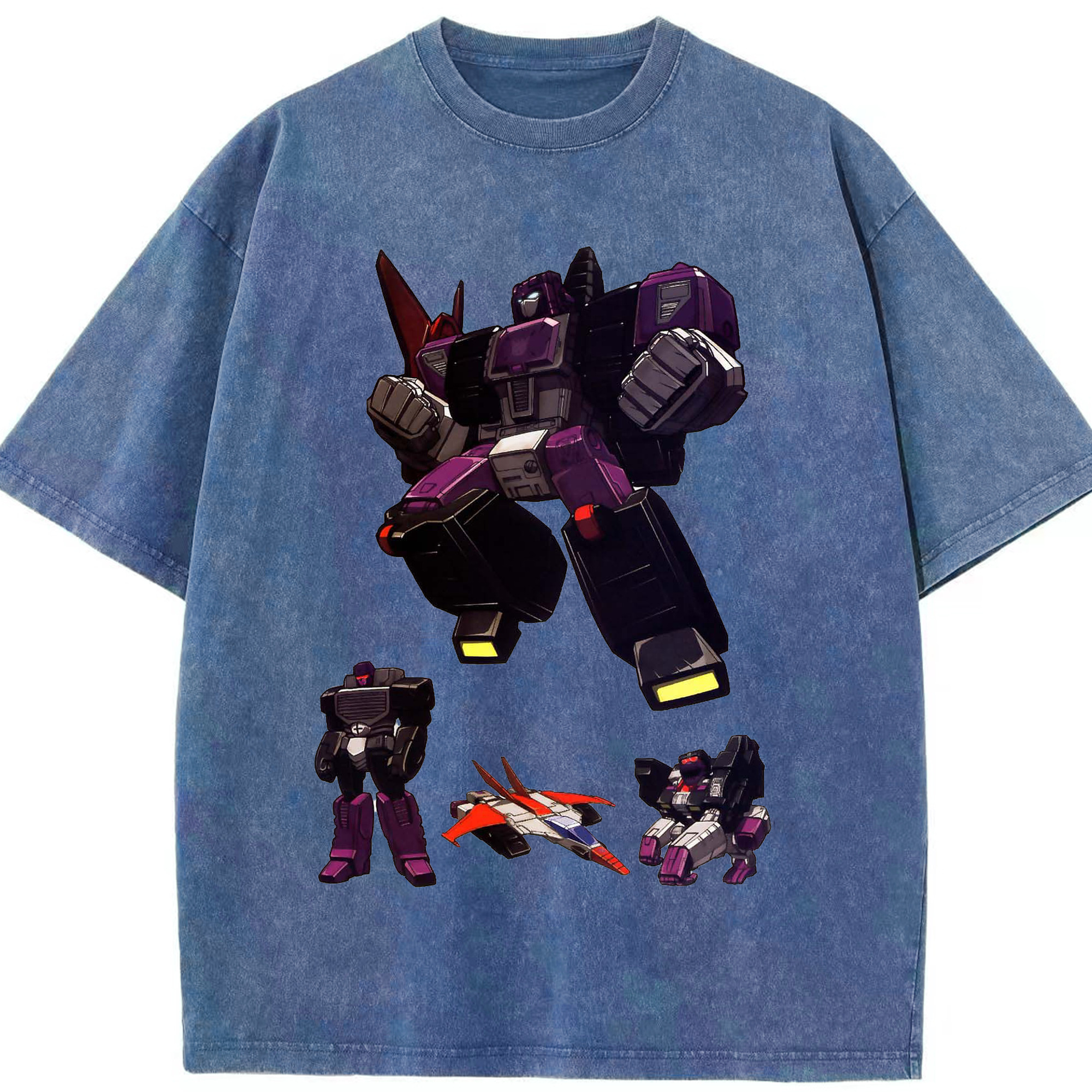 （画像用）  綿100% ヴィンテージ風 半袖Tシャツ（フロントプリント）