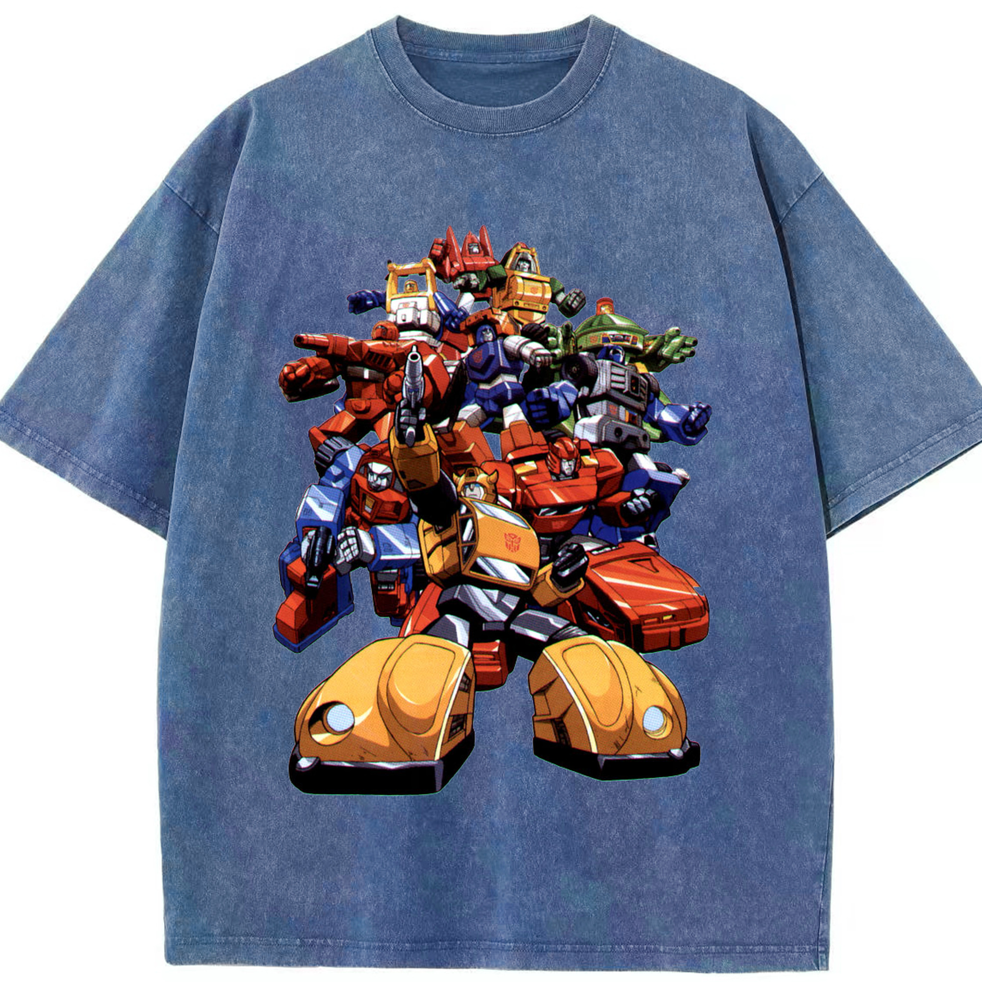 （画像用）  綿100% ヴィンテージ風 半袖Tシャツ（フロントプリント）