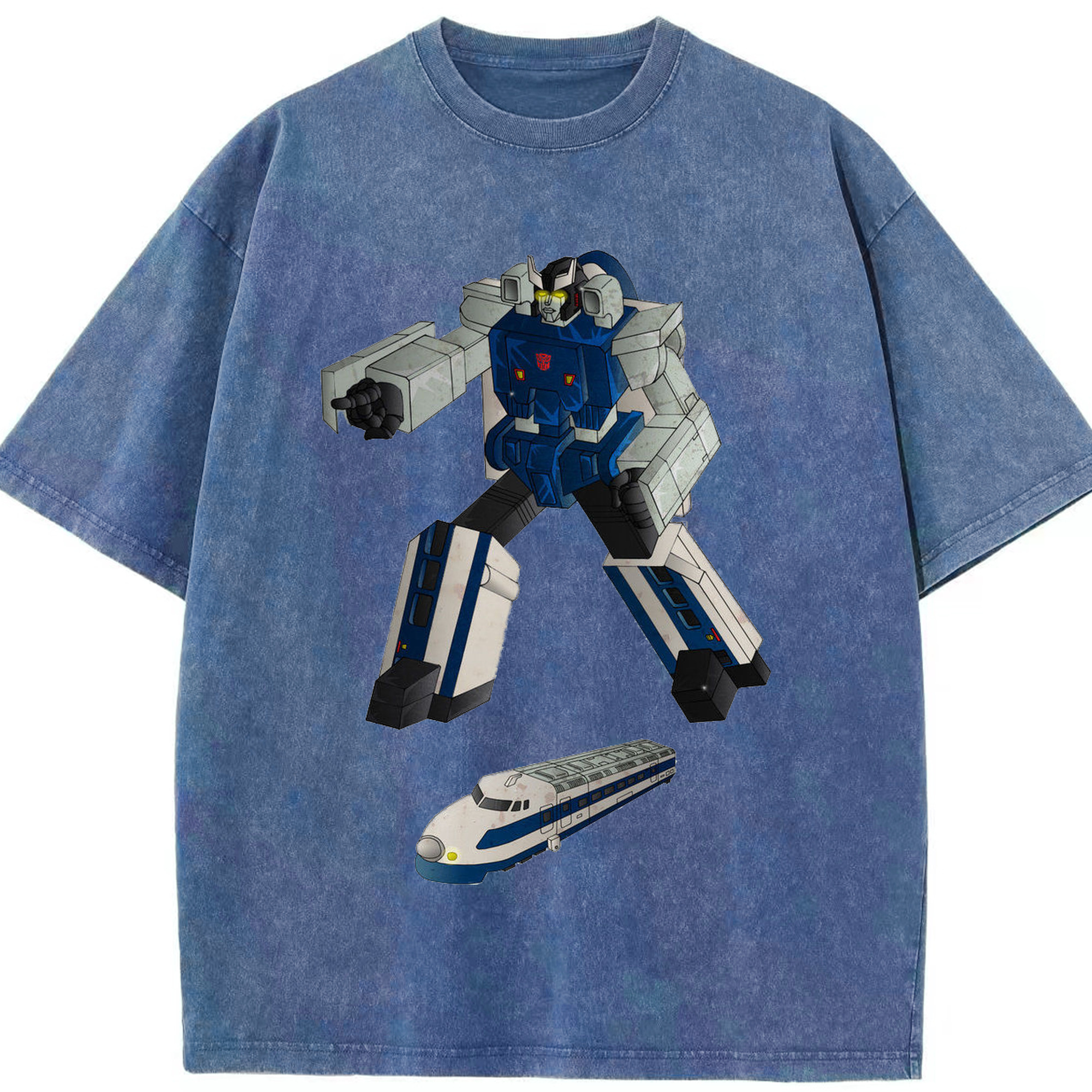 （画像用）  綿100% ヴィンテージ風 半袖Tシャツ（フロントプリント）
