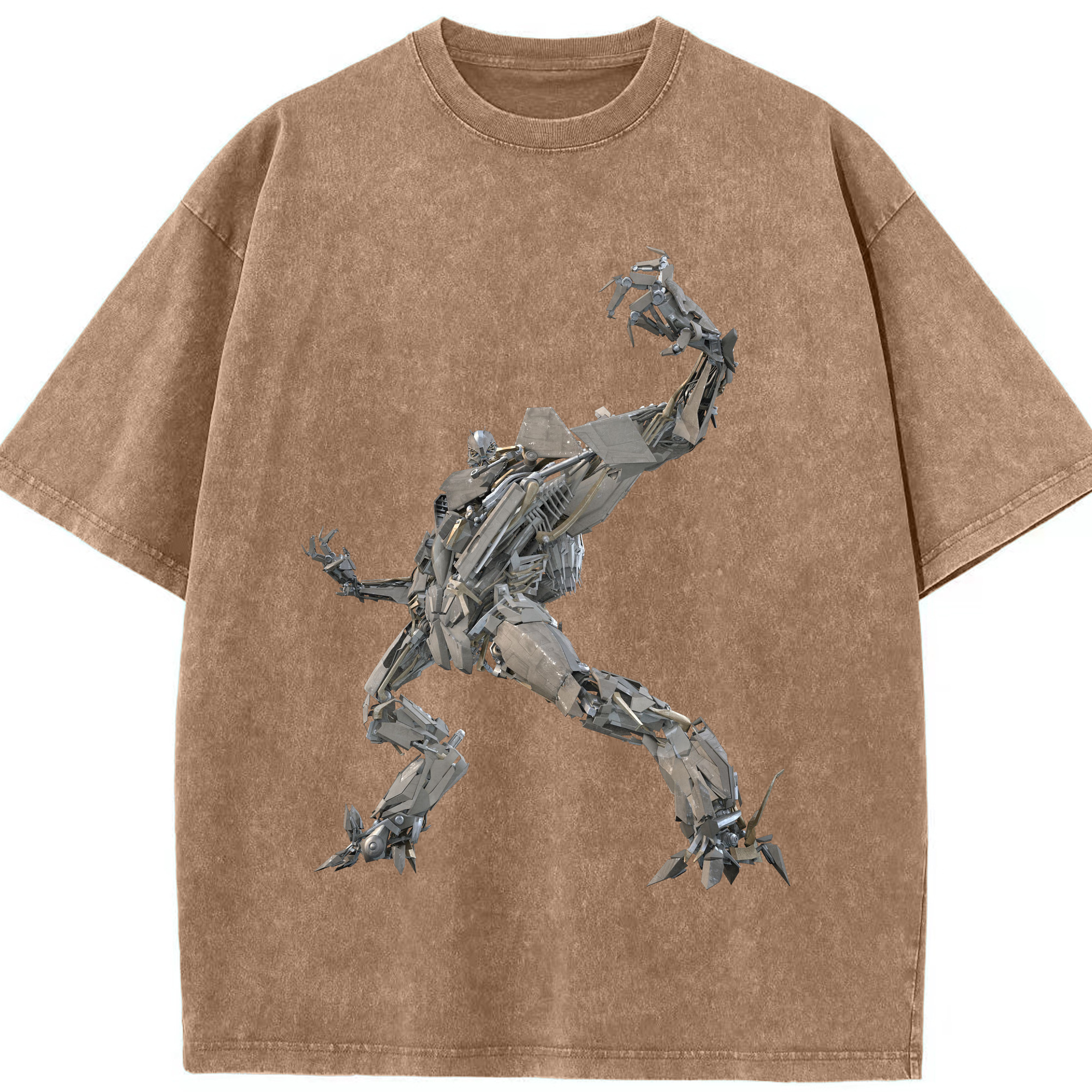 （画像用）  綿100% ヴィンテージ風 半袖Tシャツ（フロントプリント）