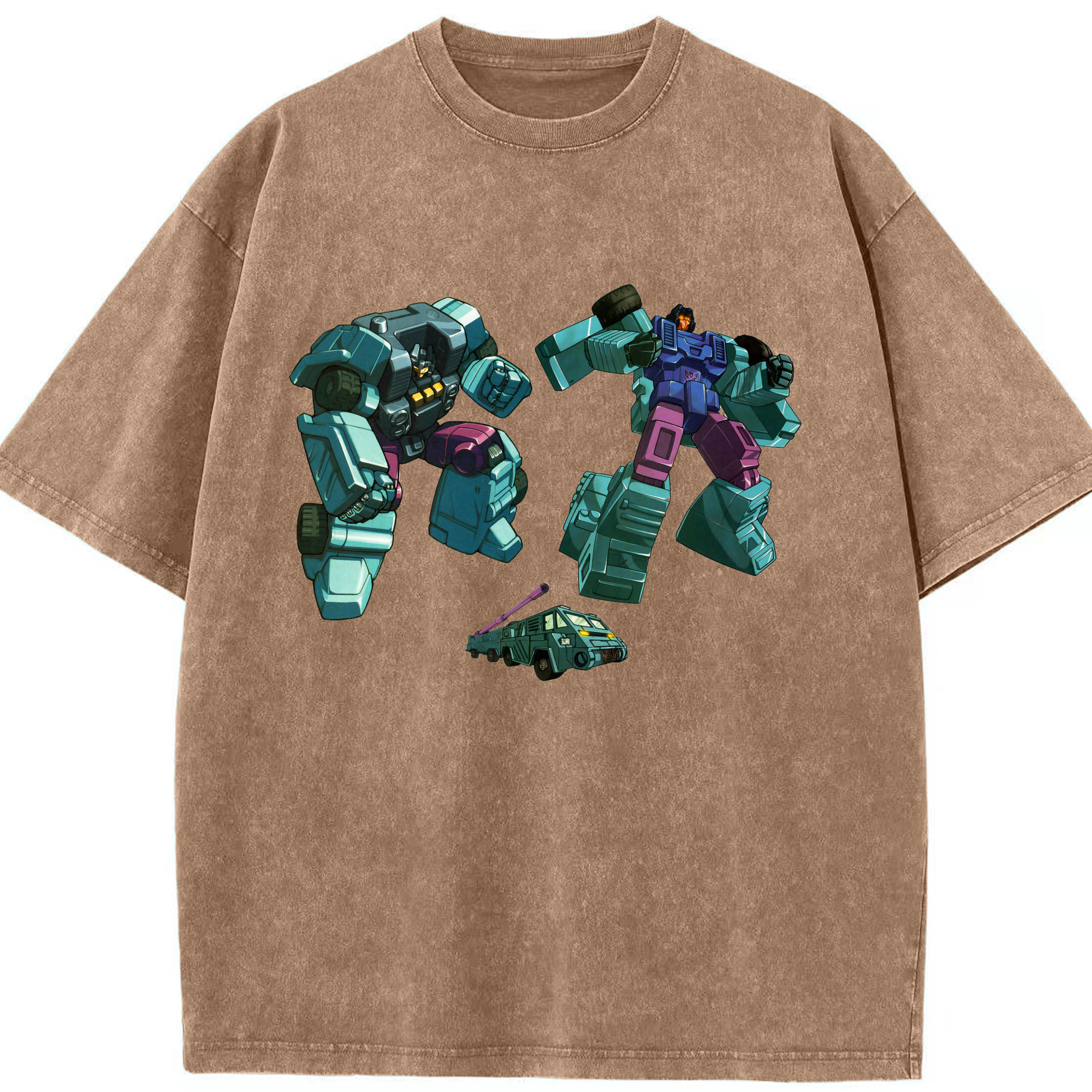 （画像用）  綿100% ヴィンテージ風 半袖Tシャツ（フロントプリント）