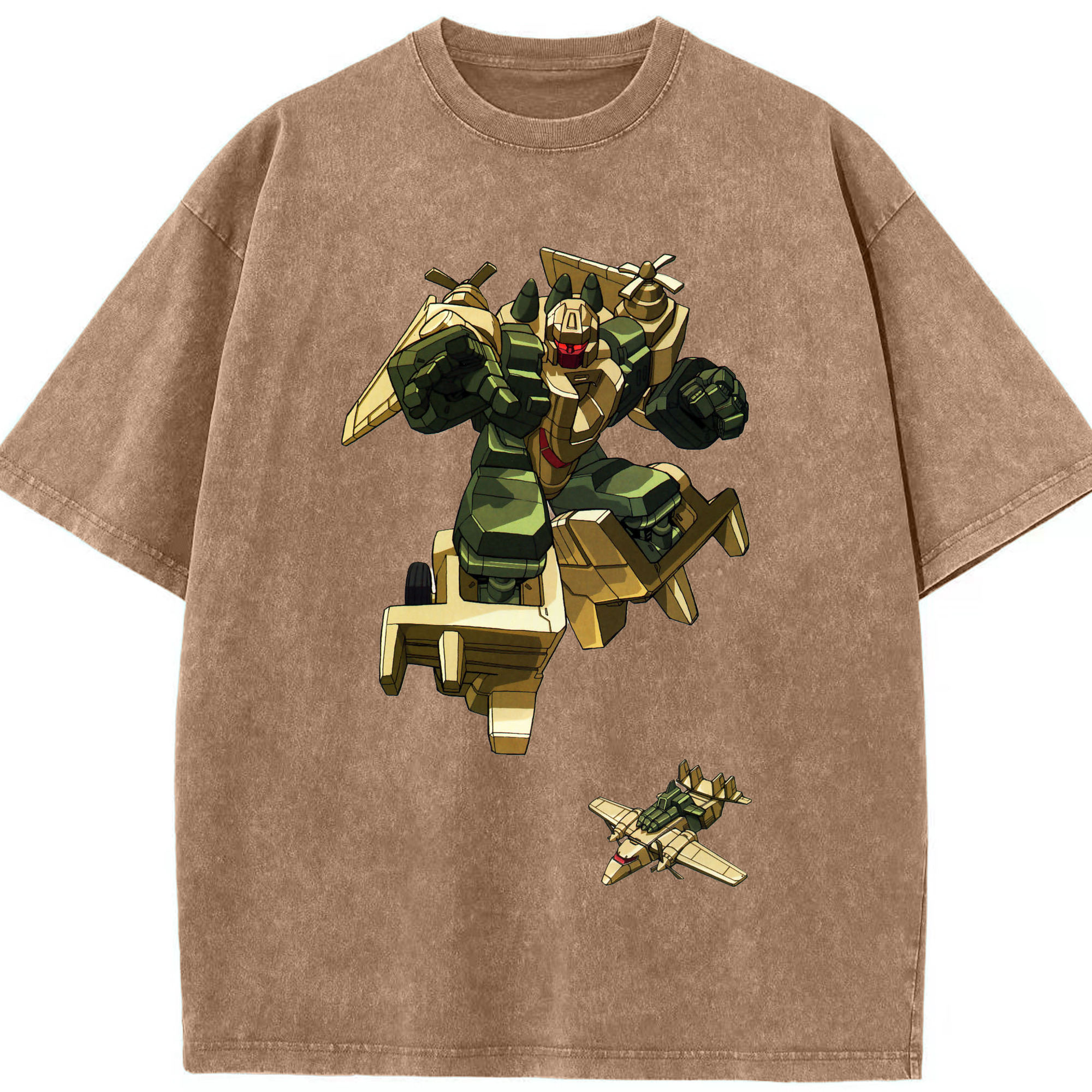 （画像用）  綿100% ヴィンテージ風 半袖Tシャツ（フロントプリント）