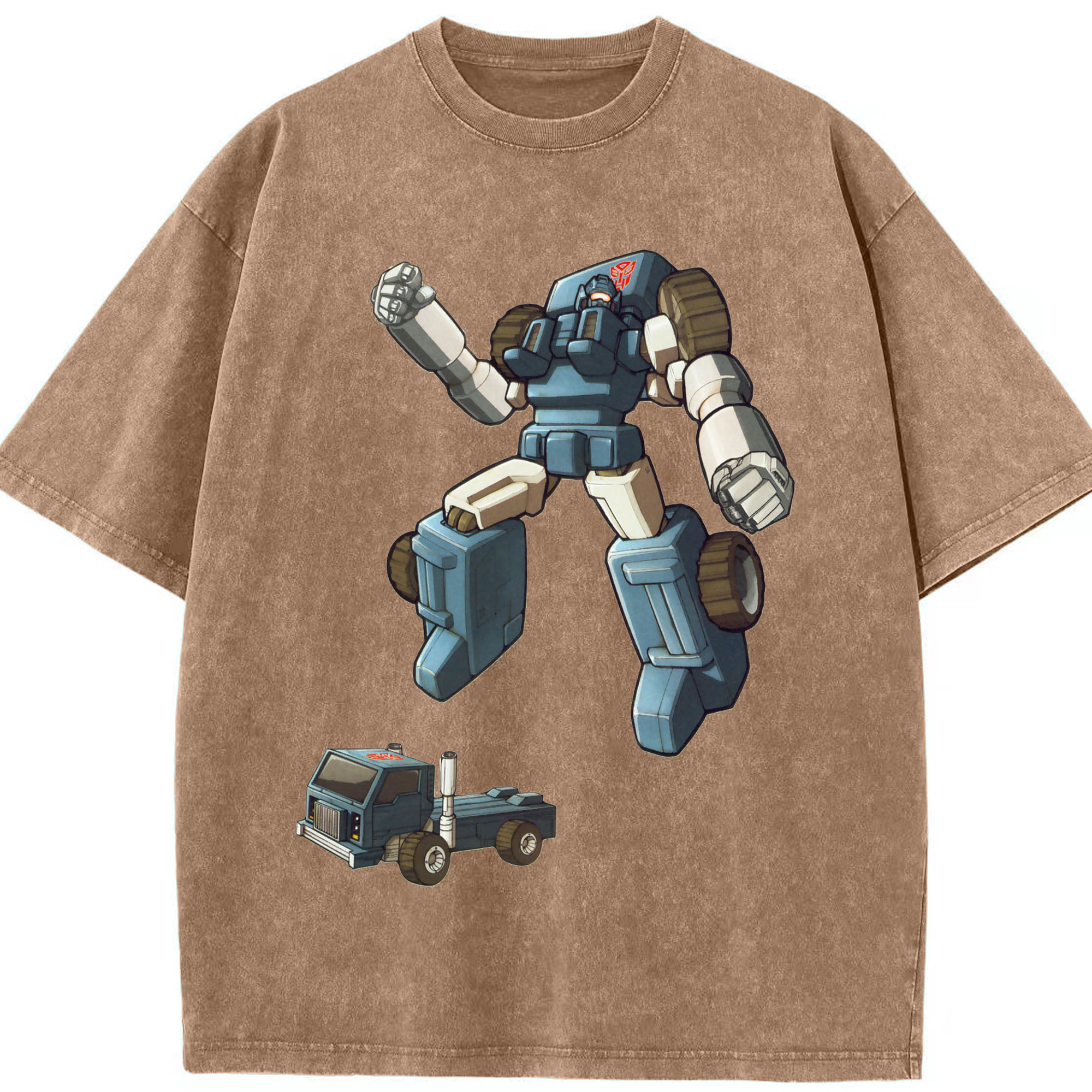 （画像用）  綿100% ヴィンテージ風 半袖Tシャツ（フロントプリント）