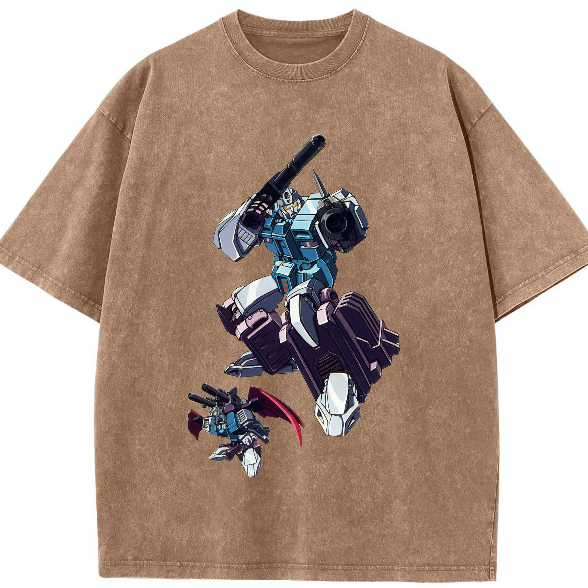 （画像用）  綿100% ヴィンテージ風 半袖Tシャツ（フロントプリント）