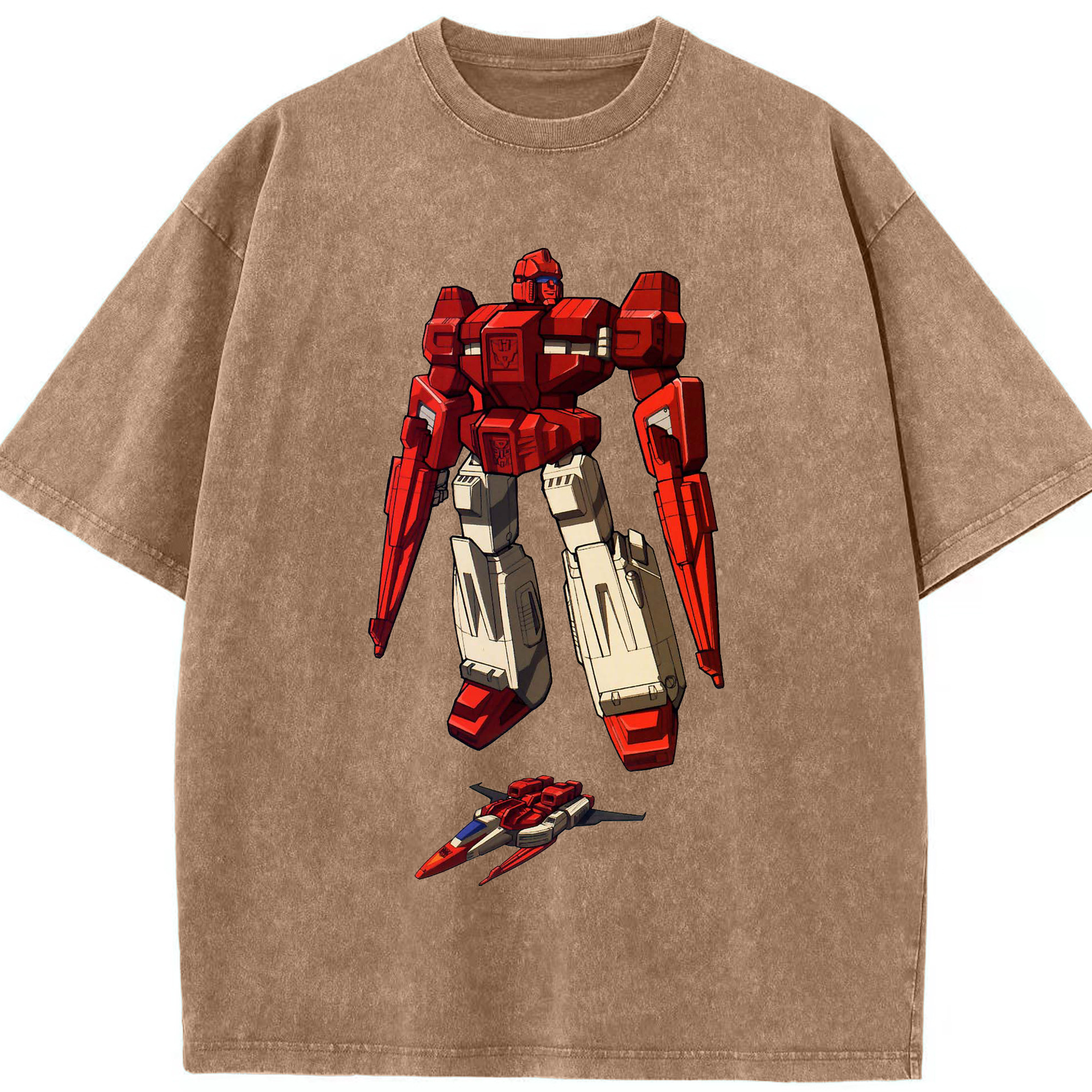 （画像用）  綿100% ヴィンテージ風 半袖Tシャツ（フロントプリント）